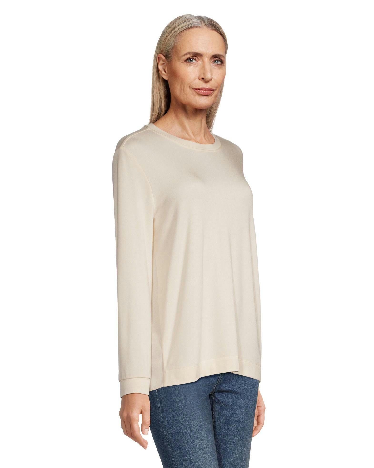 Denver Hayes Women's Relaxed Fit Long Sleeve High Low Shirt