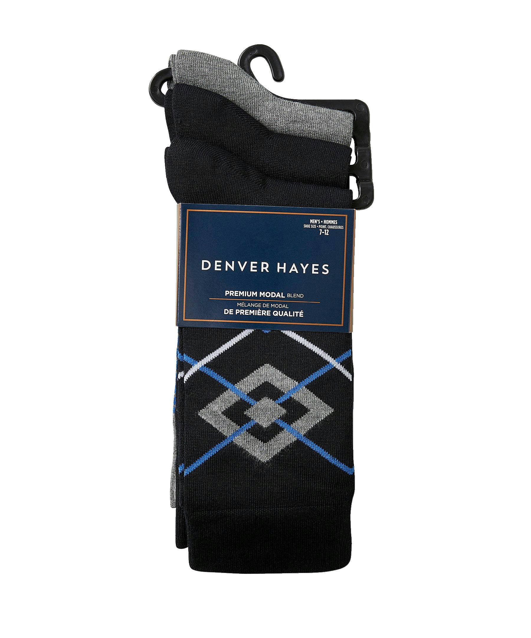 Denver Hayes Men's 3 Pack Bogo Casual Crew Socks