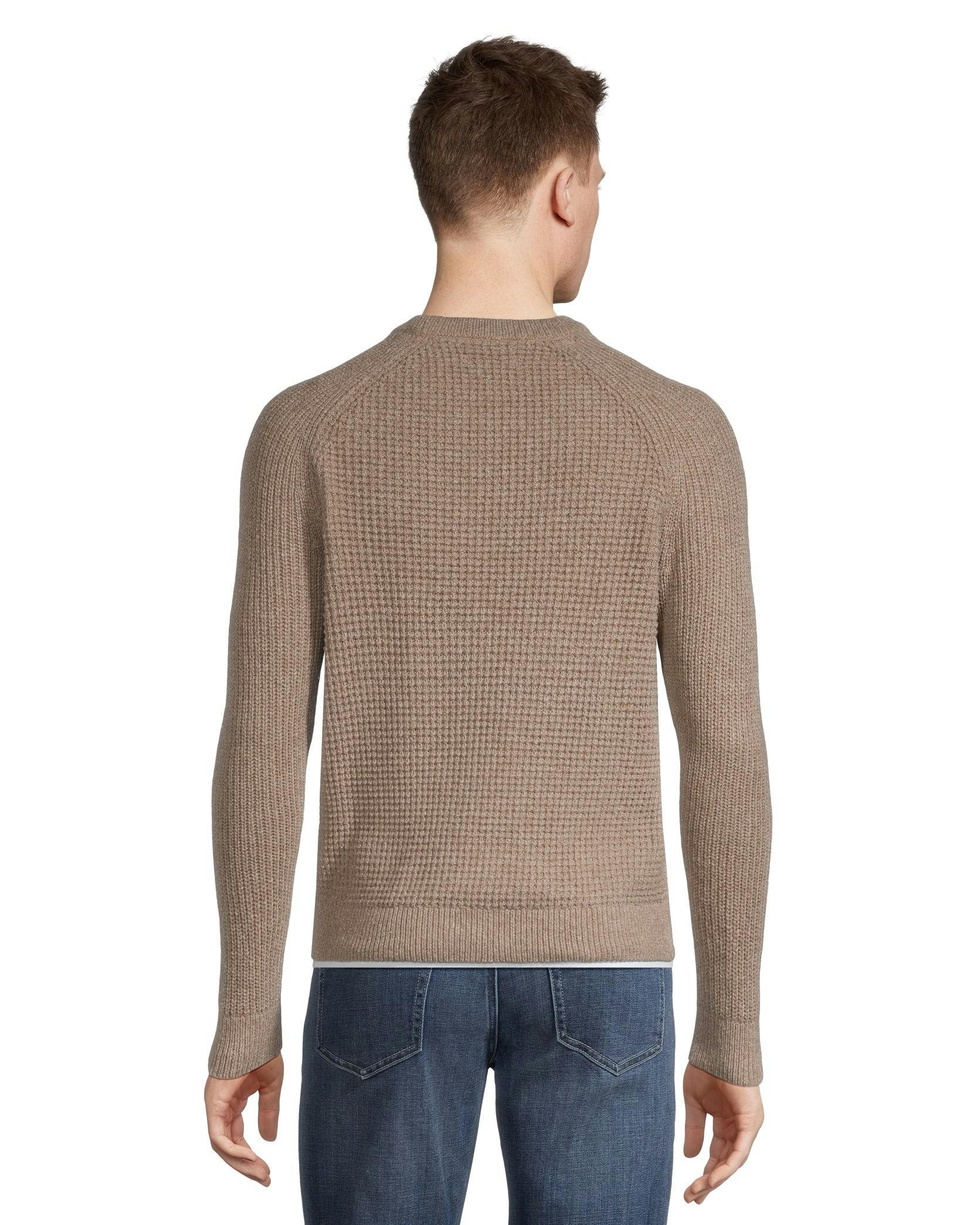 Denver Hayes Men's Mixed Stitch Crewneck Sweater