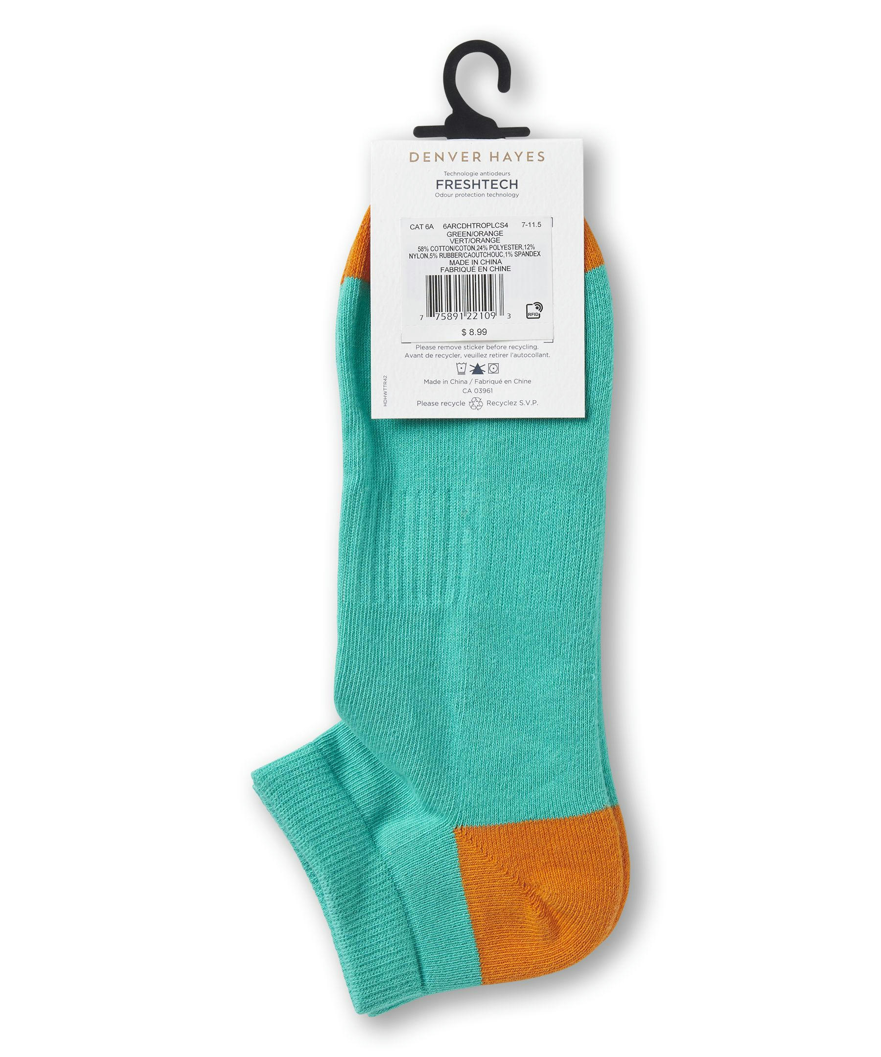 Denver Hayes Men's FRESHTECH® Tropical Novelty Low Cut Socks