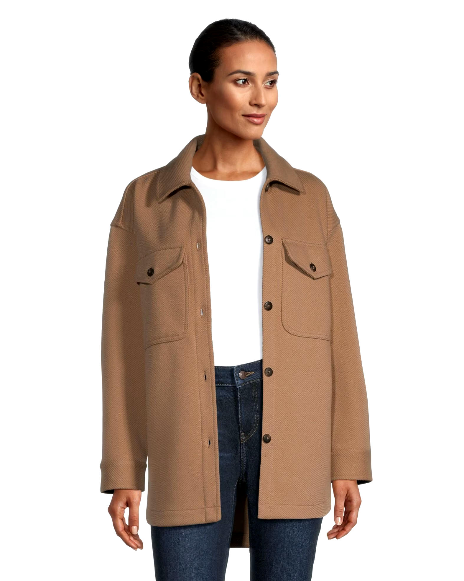 Boston Traders Women's Luxe Twill Shacket