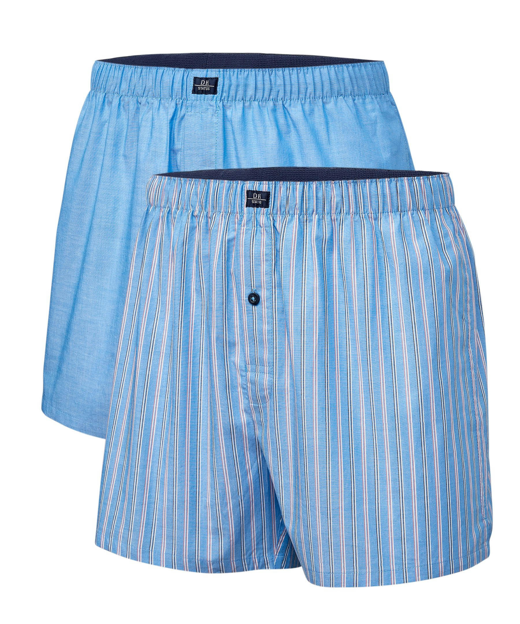 Denver Hayes Men's 2 Pack Woven Boxer