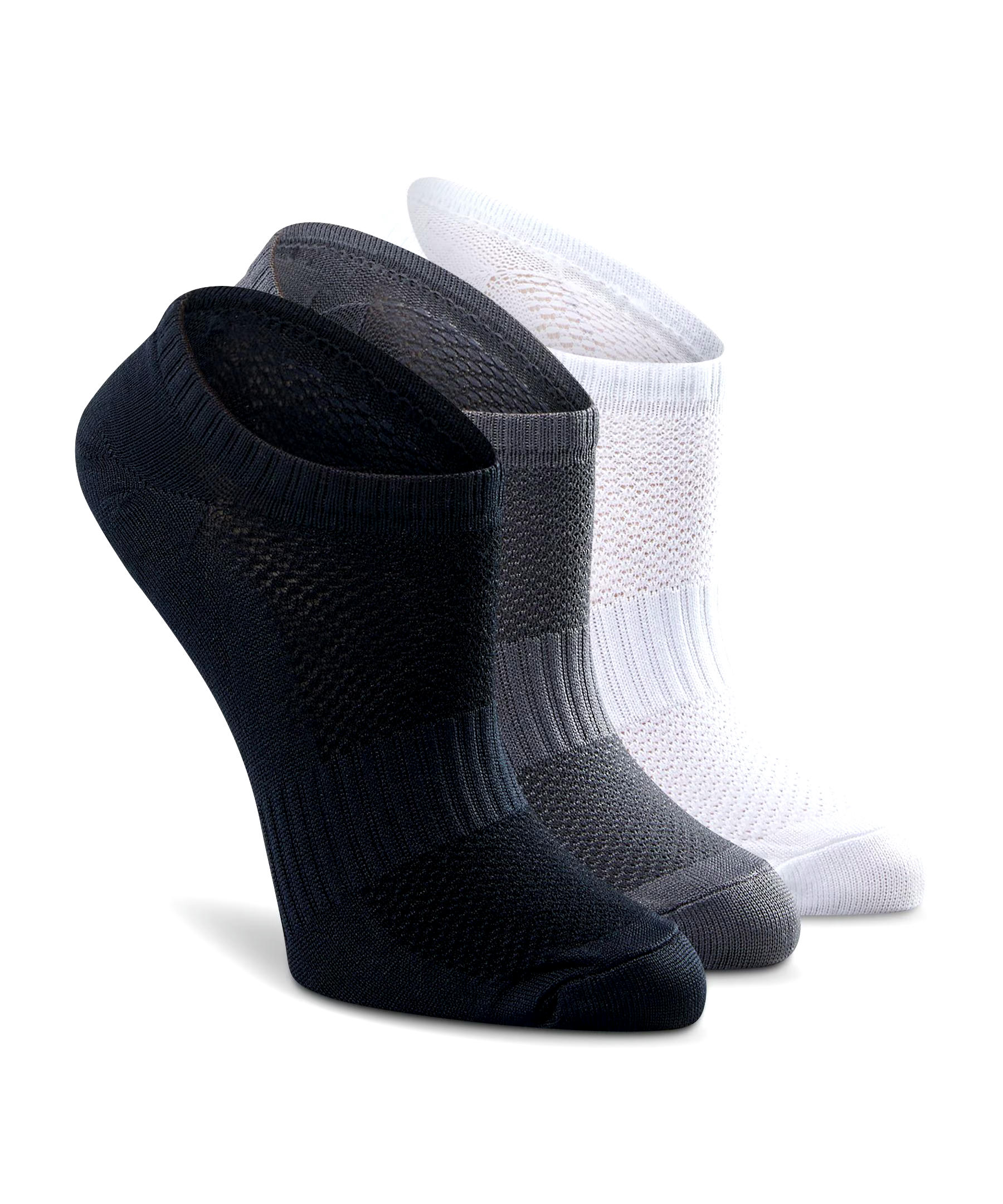 Shambhala Women's Microfiber No Show Socks, 3 Pack