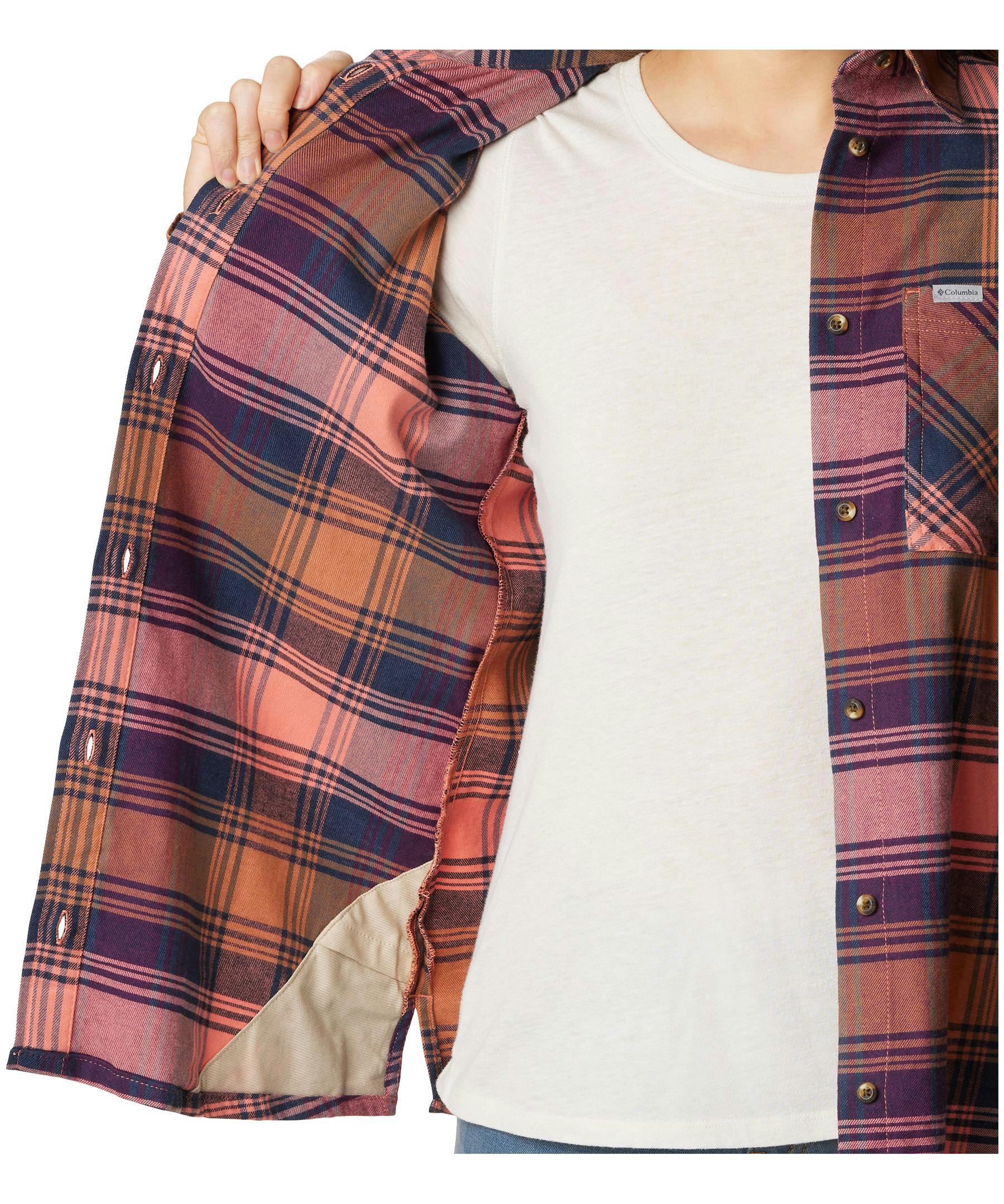 Columbia Women's Calico Basin Classic Long Sleeve Flannel Shirt