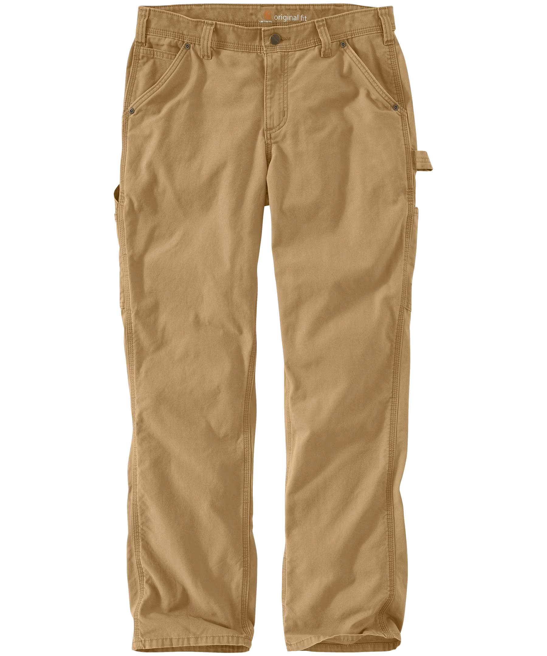 Carhartt Women's Rugged Flex Mid Rise Relaxed Fit Elastic Waistband Canvas Work Pants