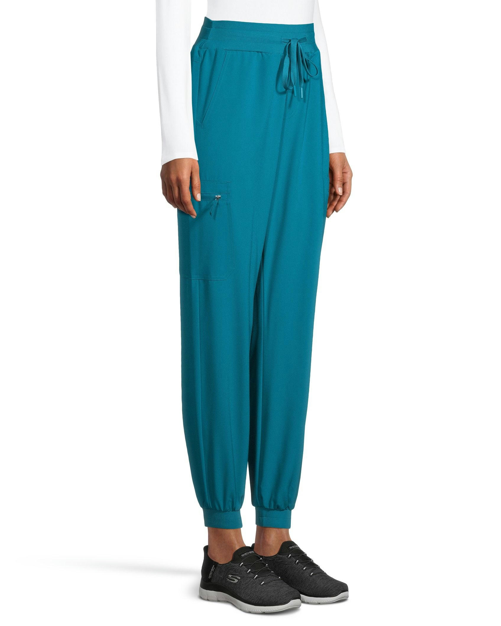 Scrubletics Women's High Waist Cargo Jogger Scrub Pants