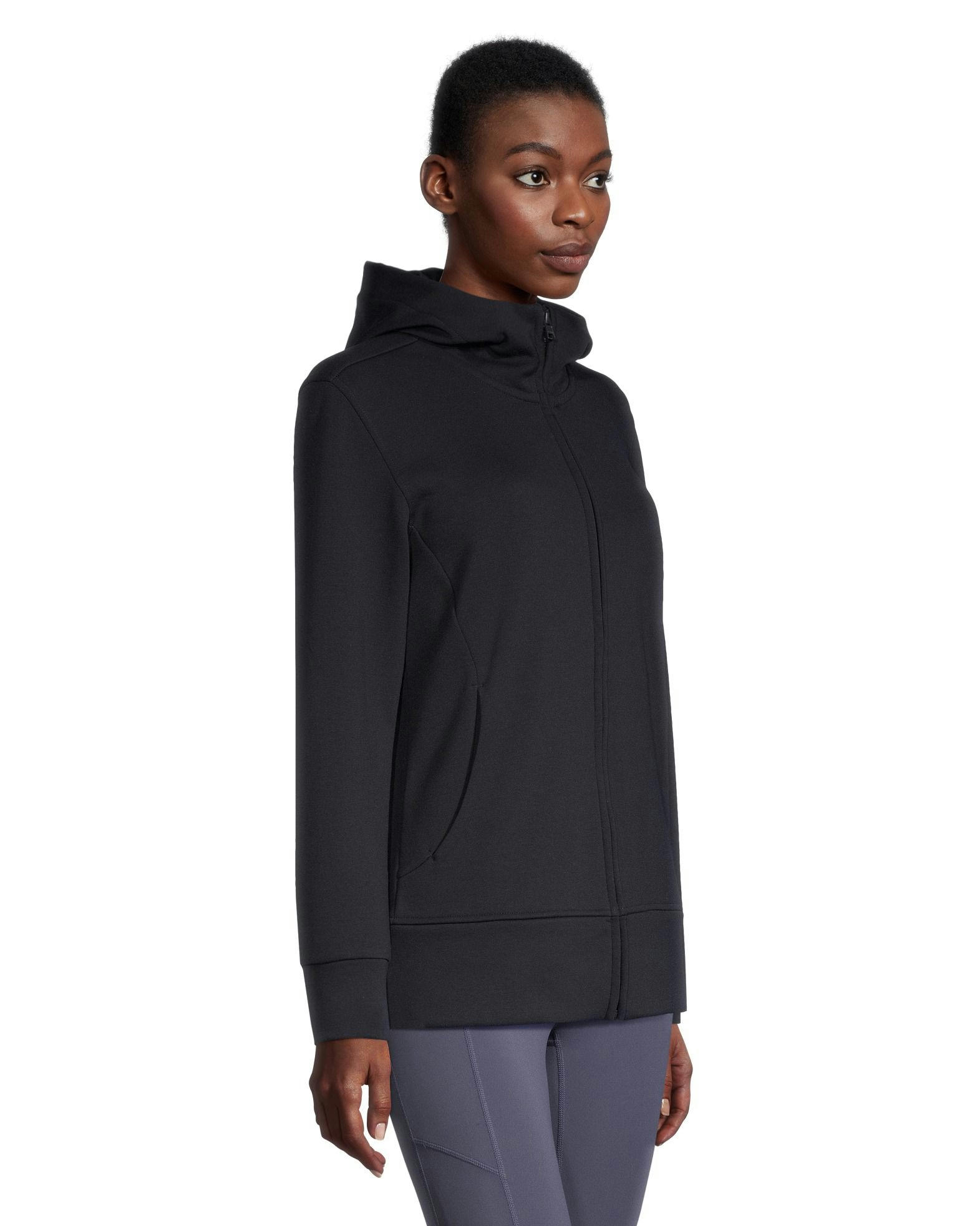 Shambhala Women's Velour Lined Full Zip Hoodie