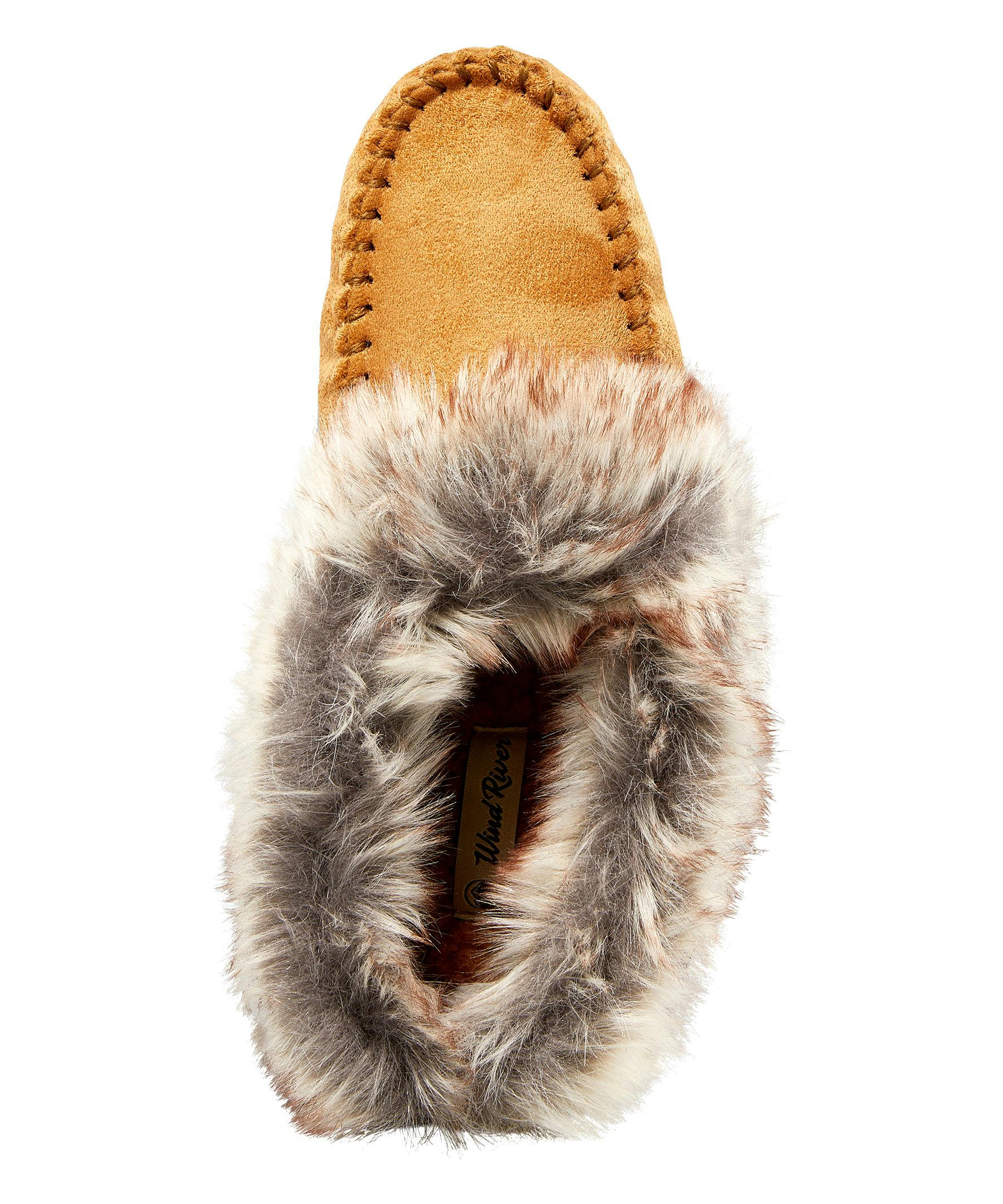 WindRiver Women's Faux Fur Trimmed Slippers