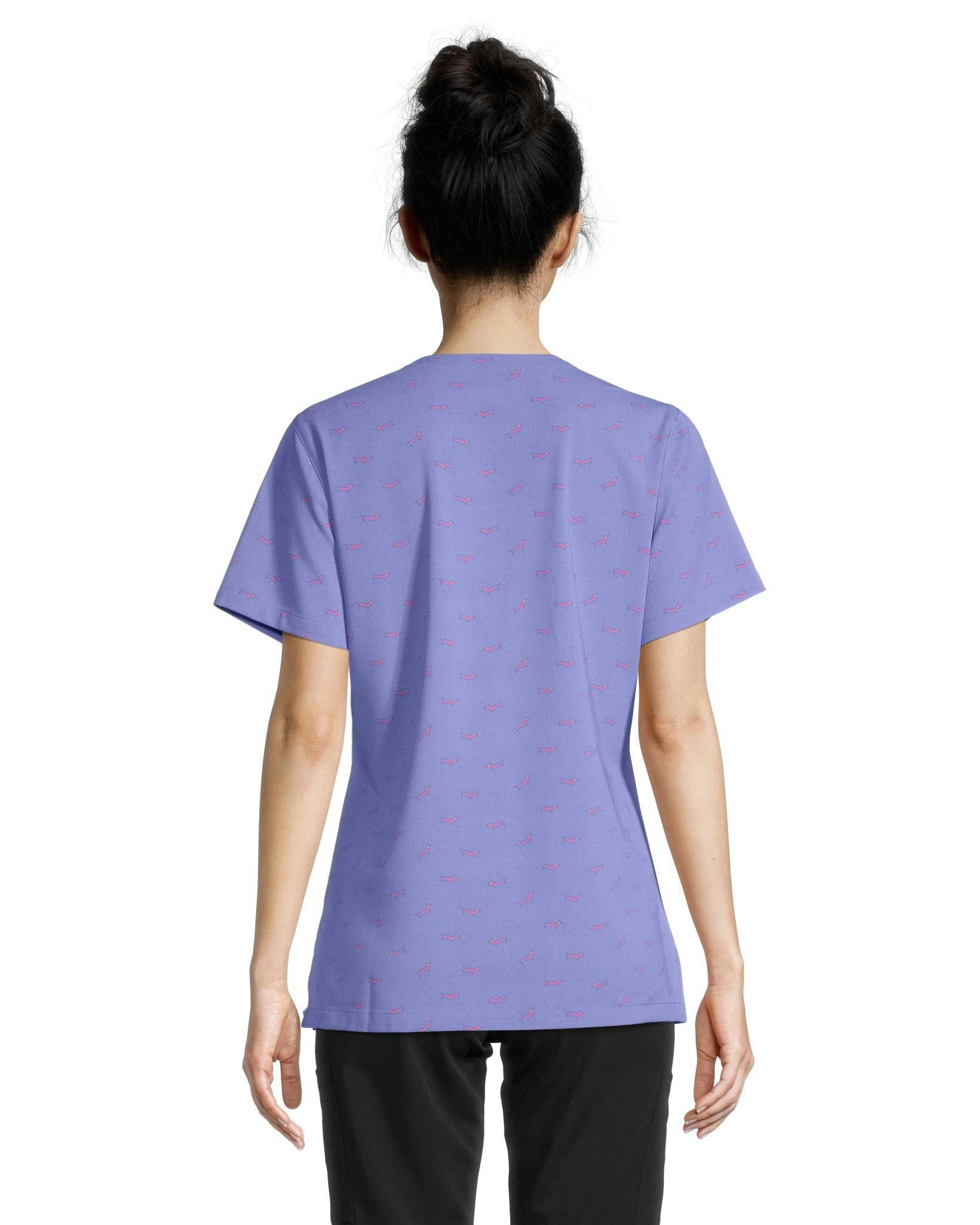 Health Pro Heart Women's V-Neck All Together Scrub Top