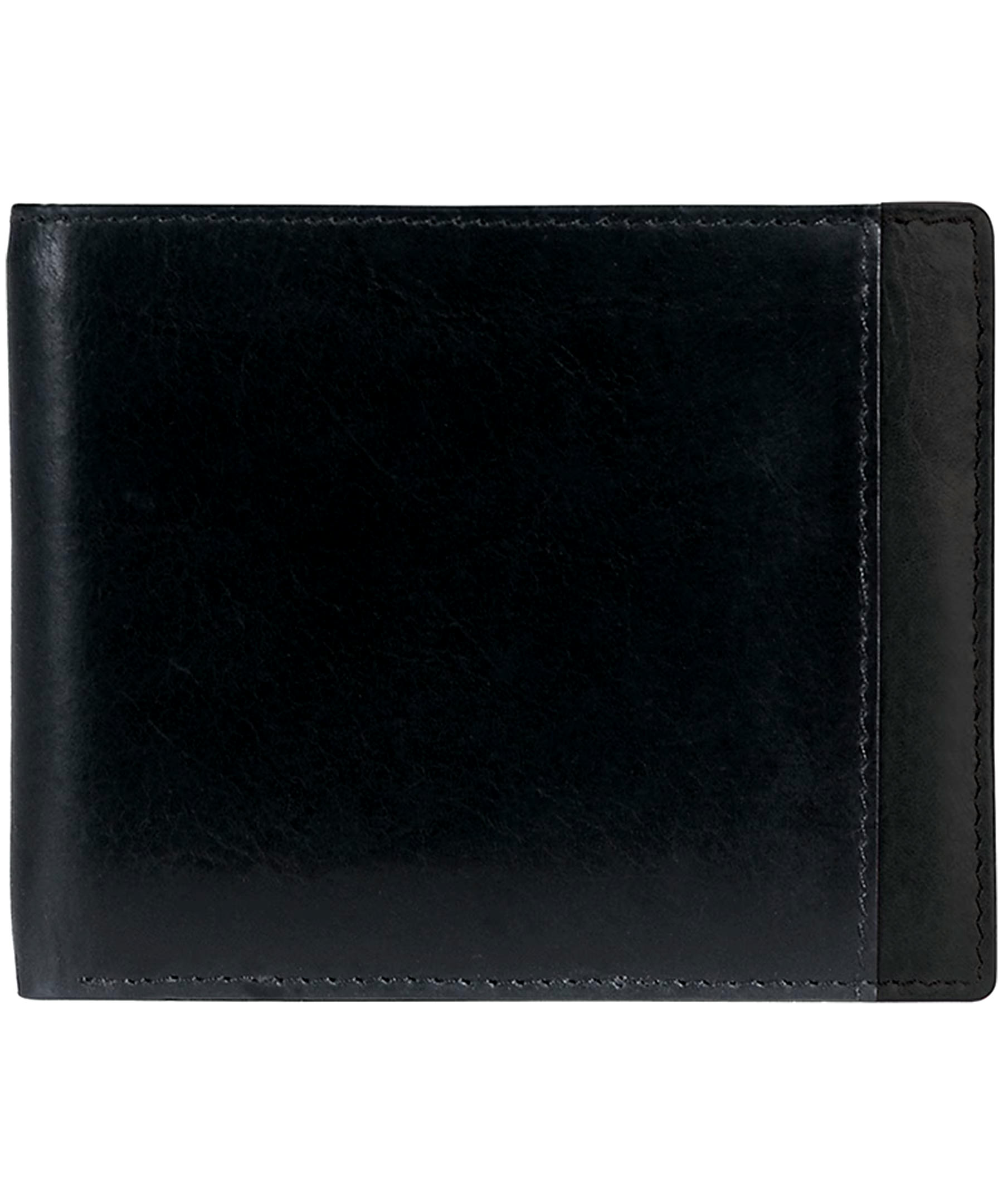 Mancini Leather Goods Men's Casablanca RFID Secure Billfold Wallet Brown