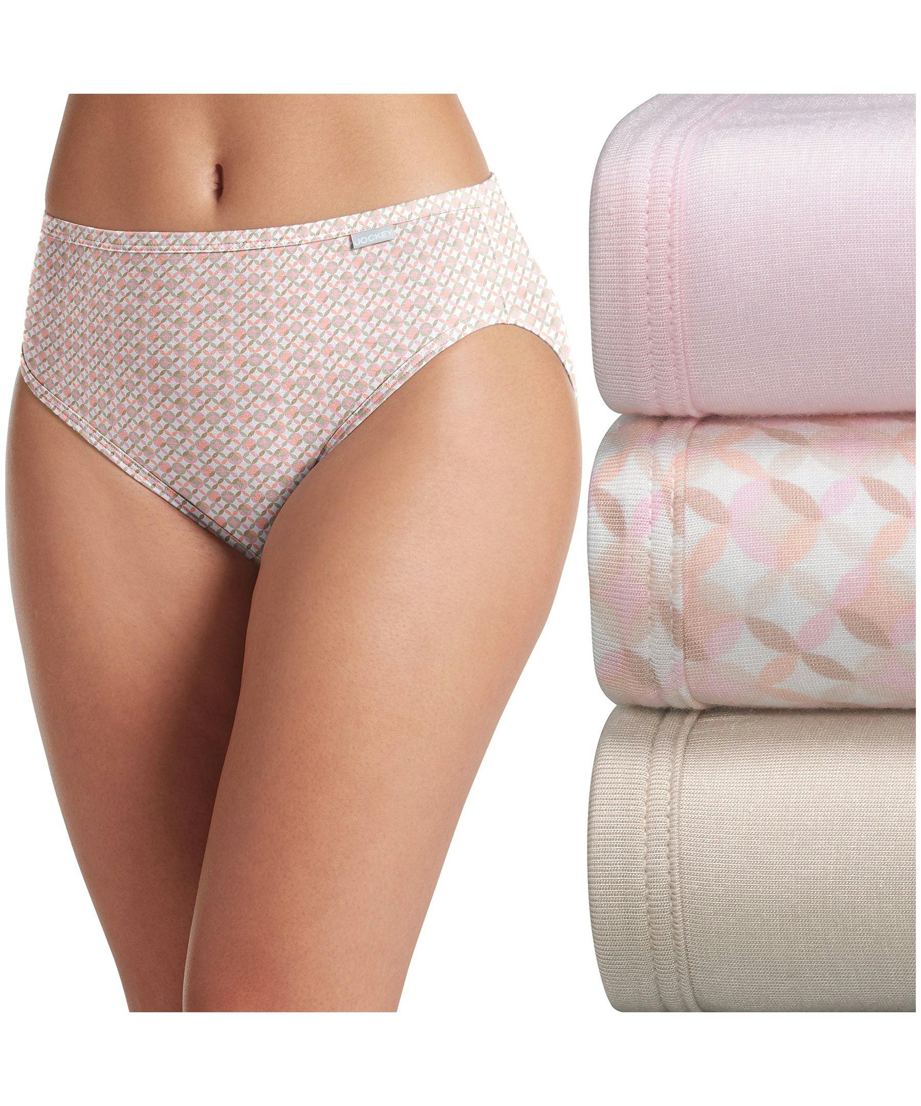 Jockey Women's 3 Pack Elance Supersoft Underwear French Cut Panties