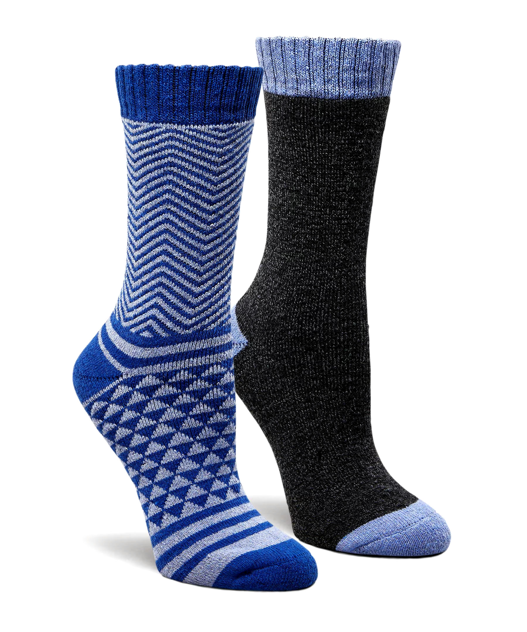 Columbia Women's 2 Pack Moisture Control Patterned Crew Socks