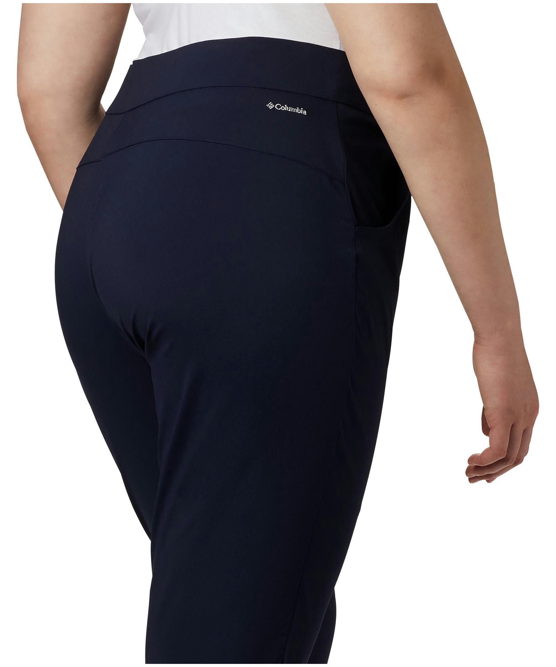 Columbia Women's Anytime Casual Pull On Pants, Hiking, Casual, Slim Fit, Mid Rise, Stretch