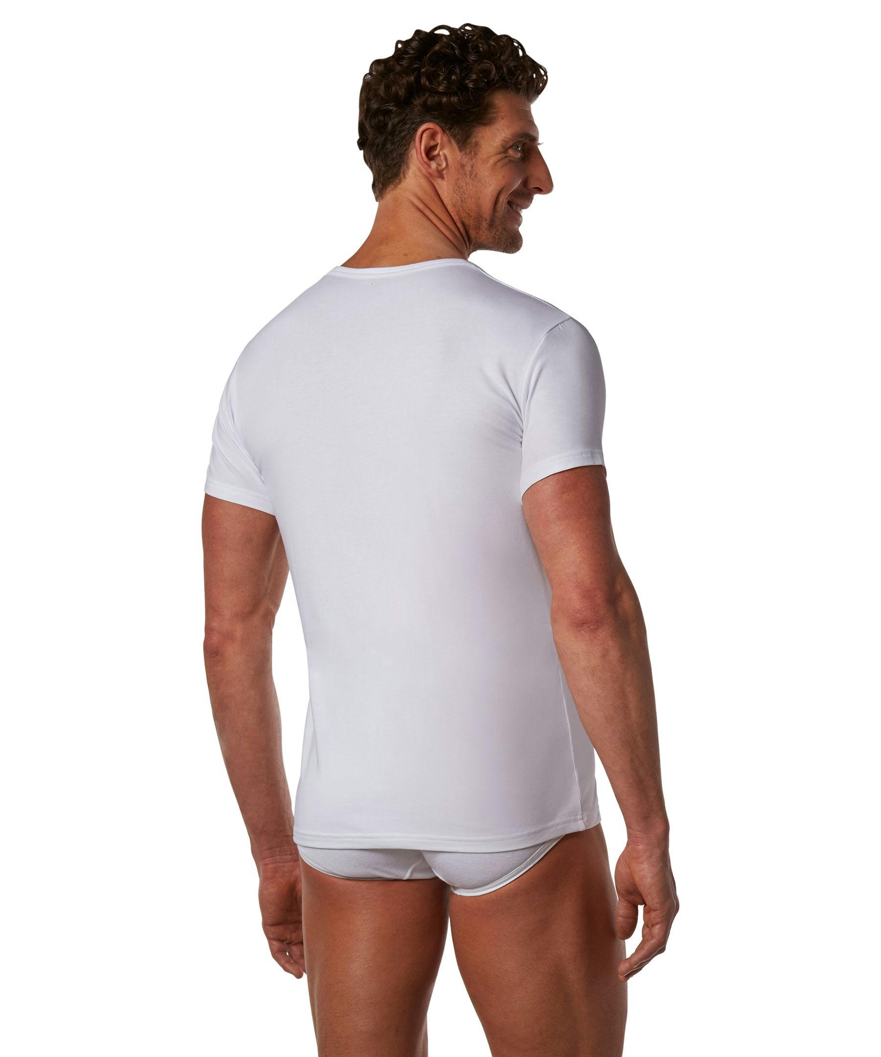 Denver Hayes Men's 2 Pack Crew Neck Undershirt