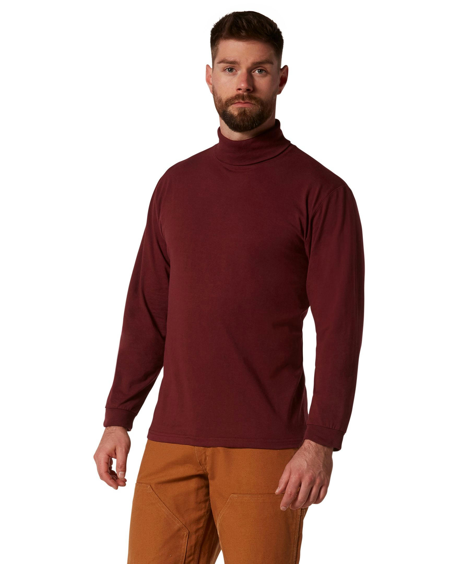 Aggressor Men's Straight Cut Ribbed Turtleneck