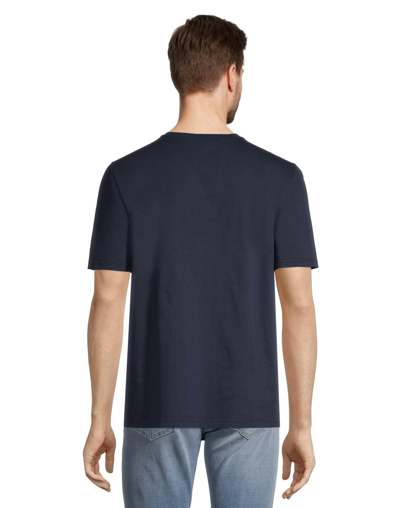 Denver Hayes Men's 50 Wash Classic Fit Chest Pocket Crewneck Cotton T Shirt