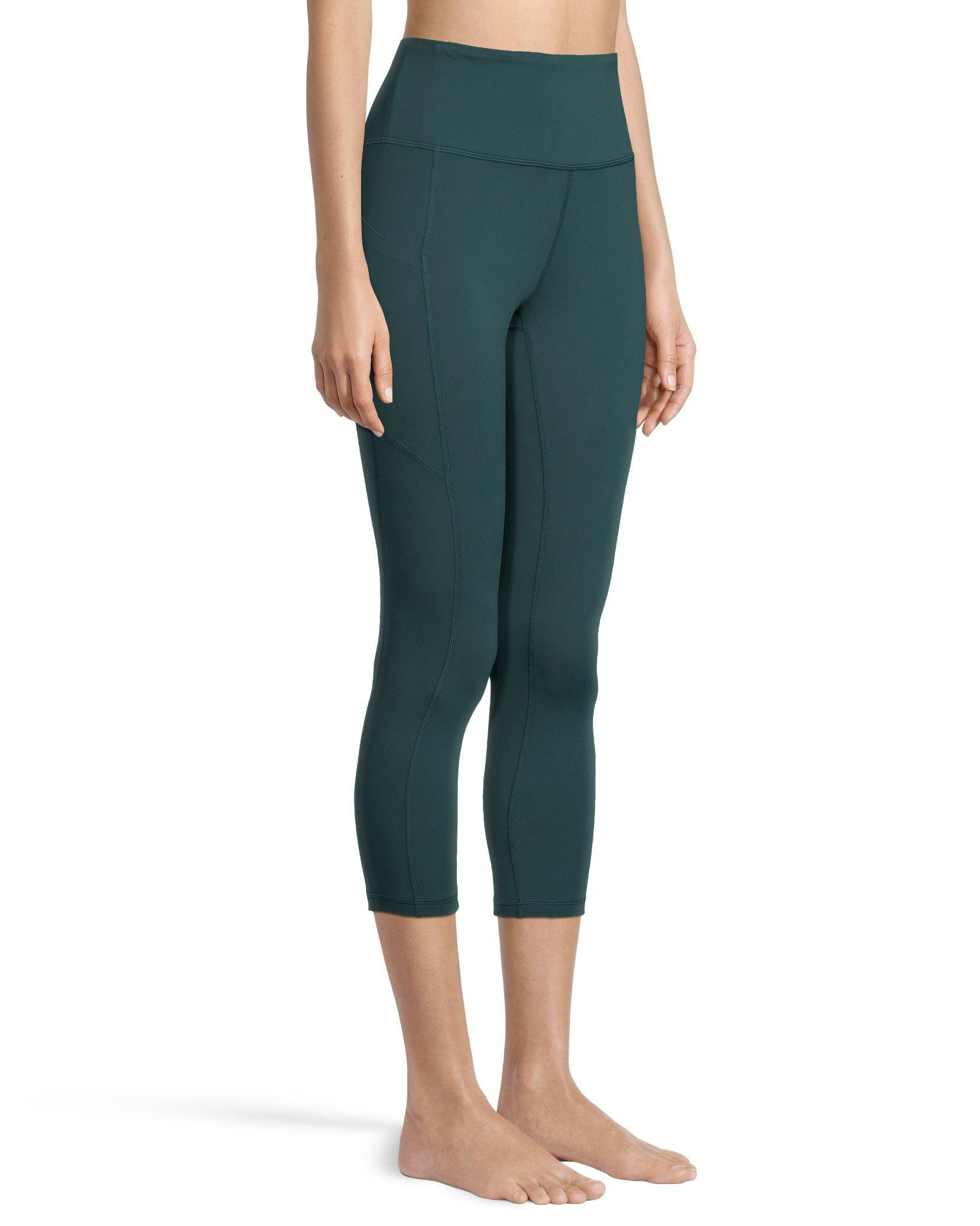 Shambhala Women's Comfort High Rise Crop Legging with Pocket