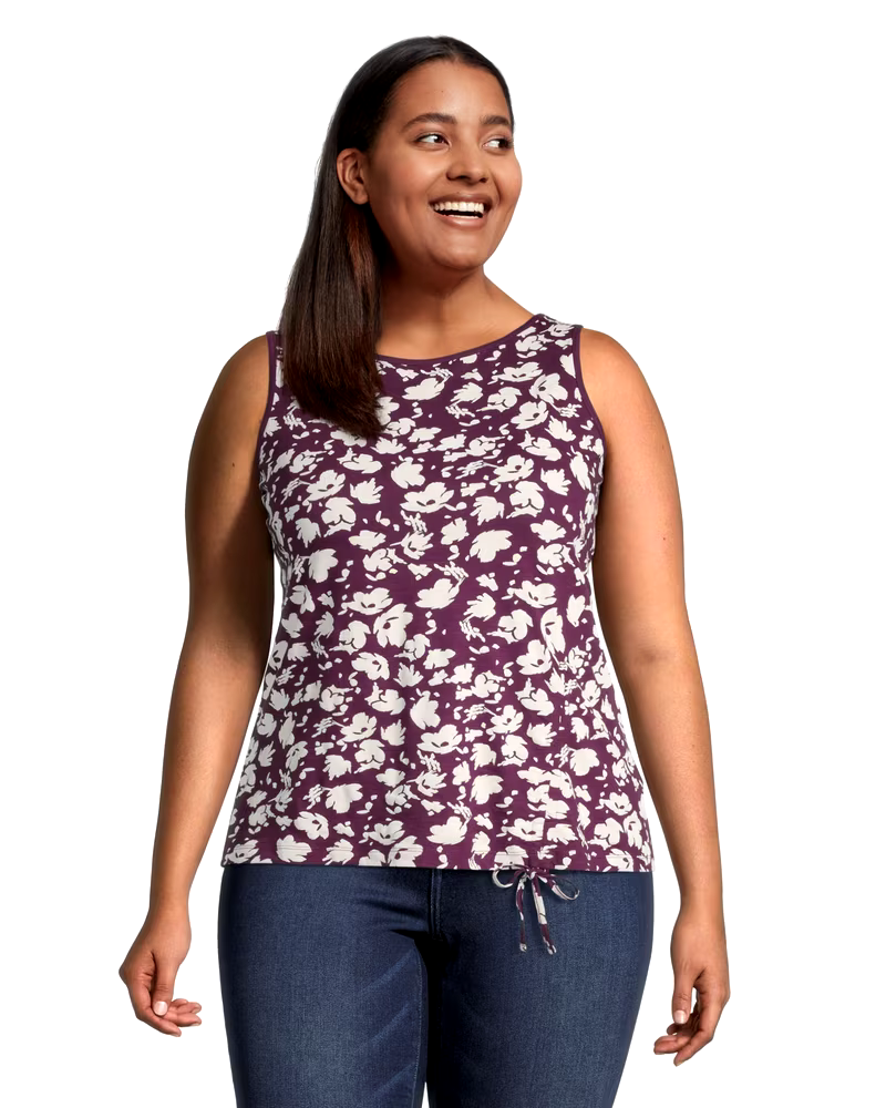 Women's Ruched Drawcord Tank