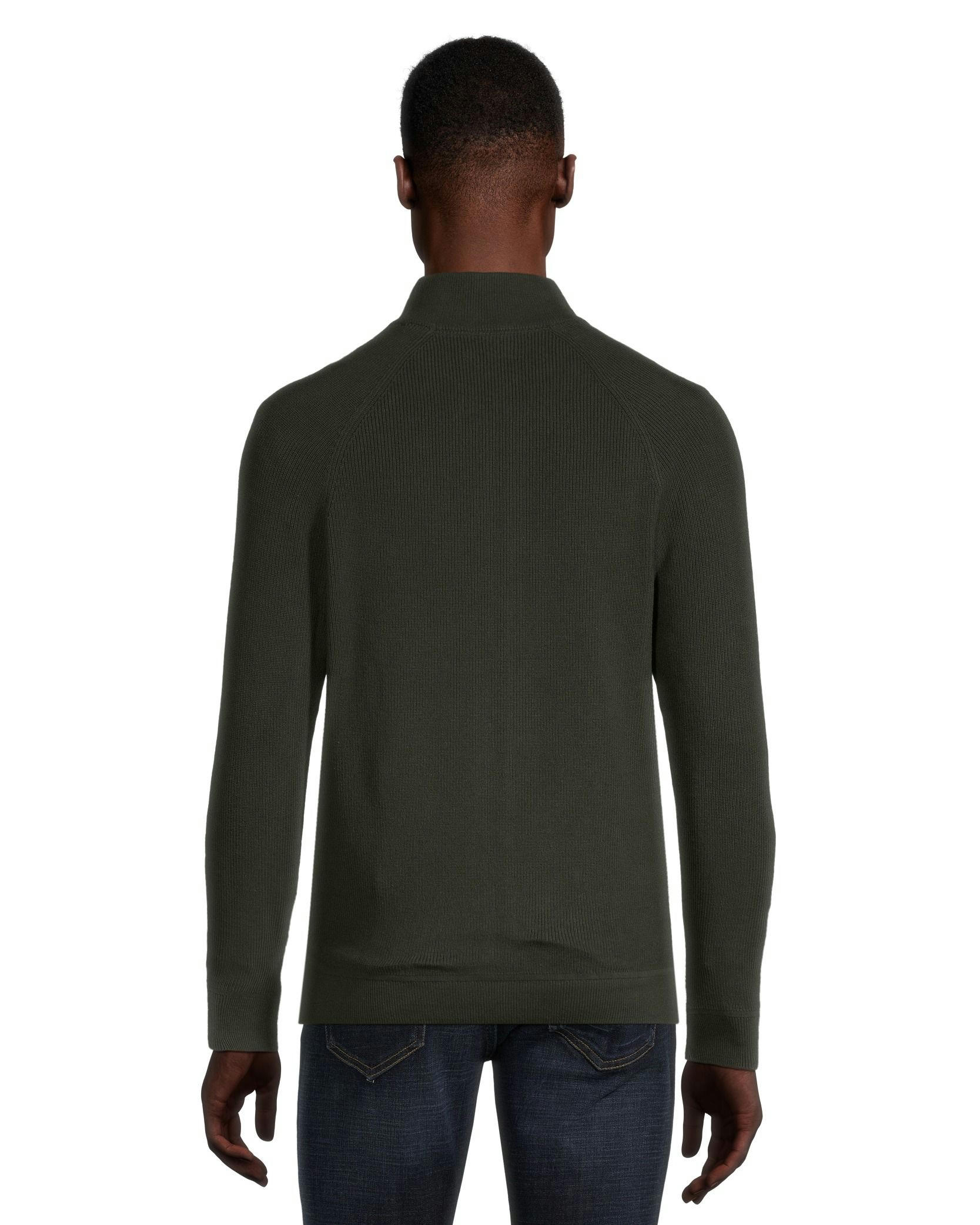 Denver Hayes Men's Full Zip Mockneck Sweater