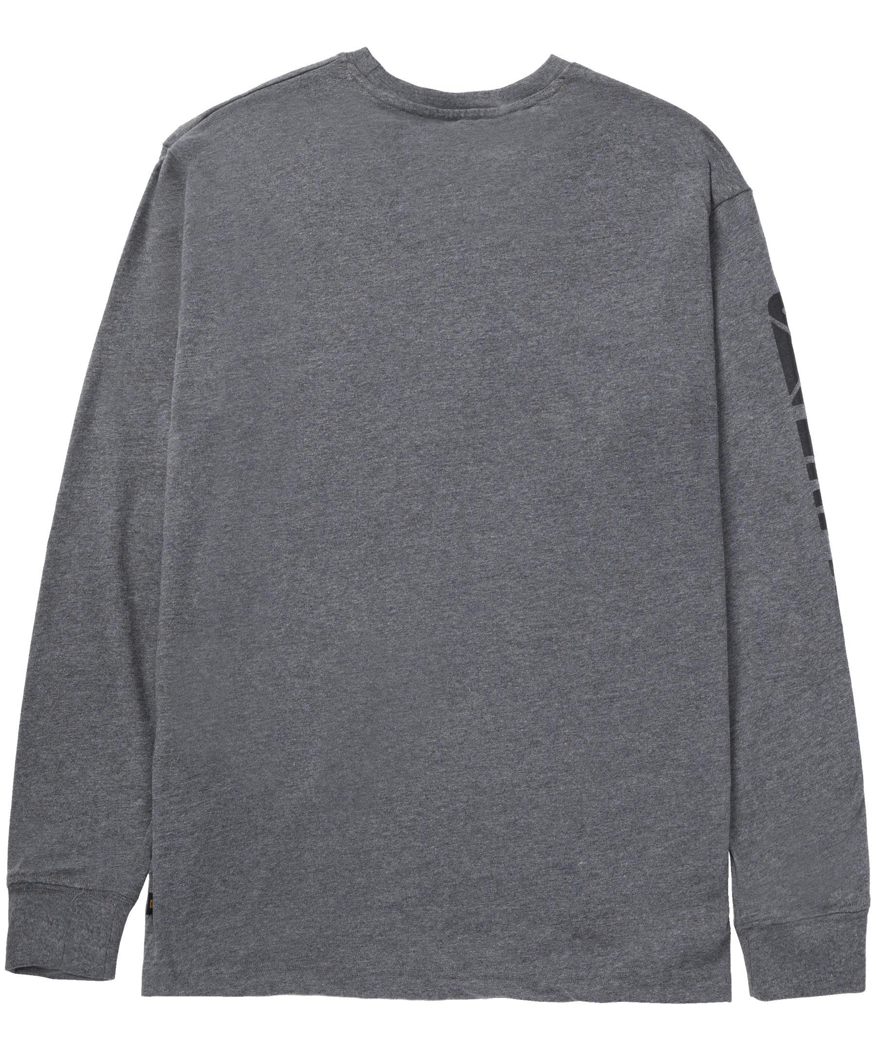 CAT Trademark Banner Long Sleeve Cotton T Shirt