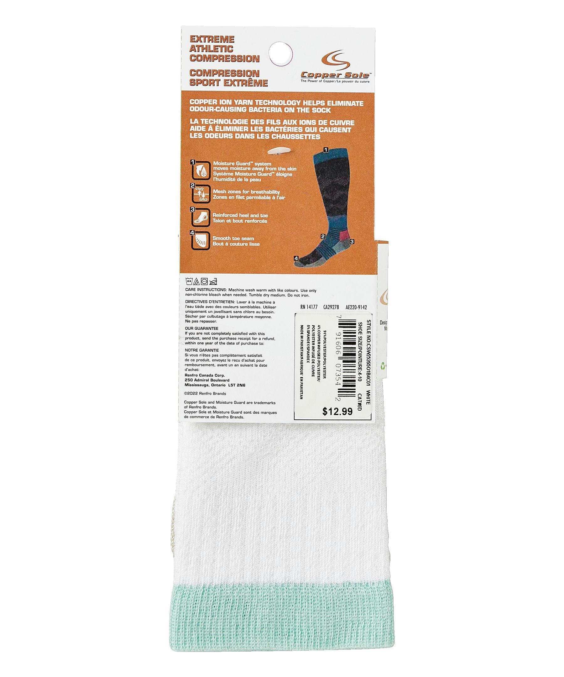 Copper Sole Women's Compression Over The Calf Socks