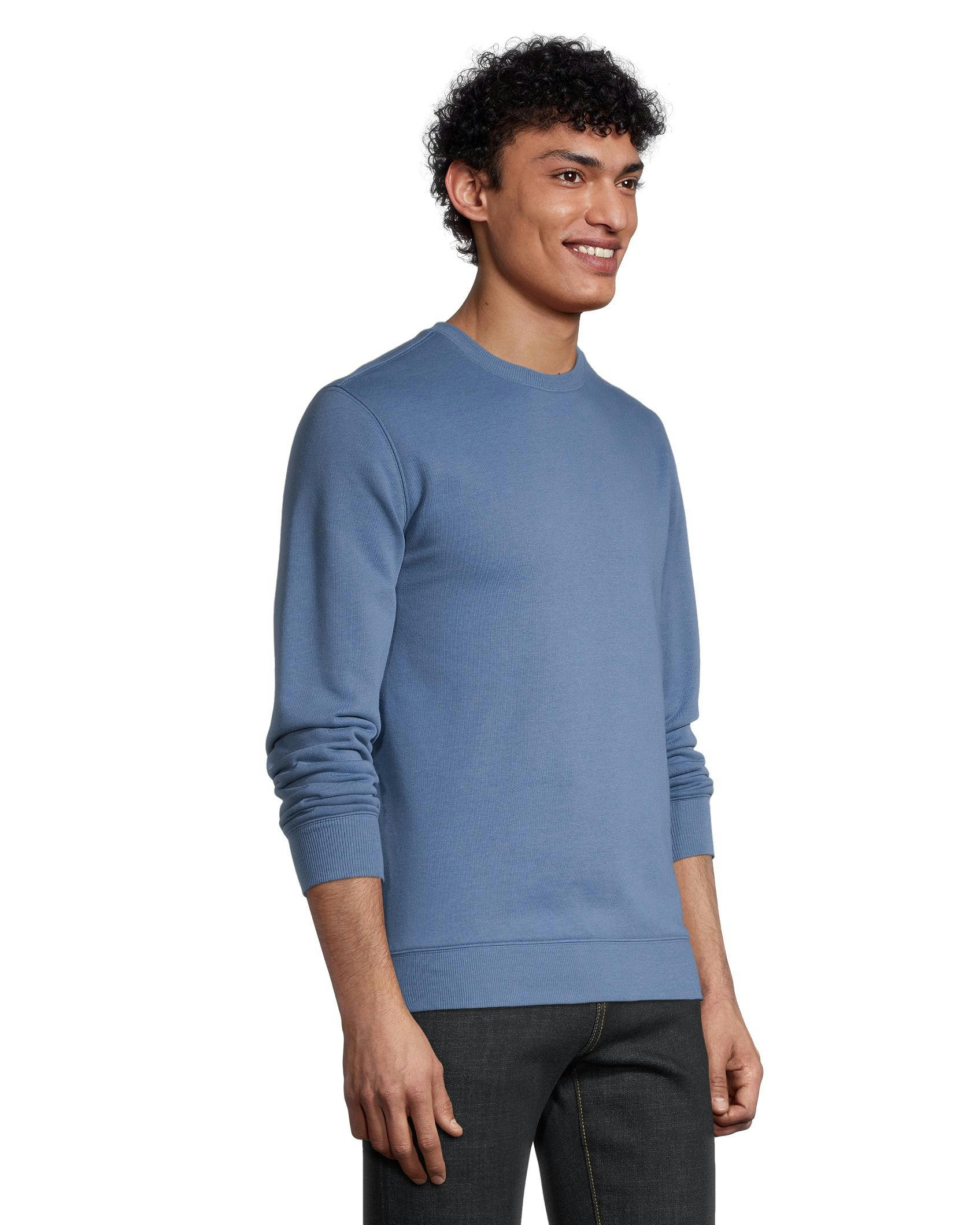 Denver Hayes Men's Basic Fleece Crewneck Sweatshirt