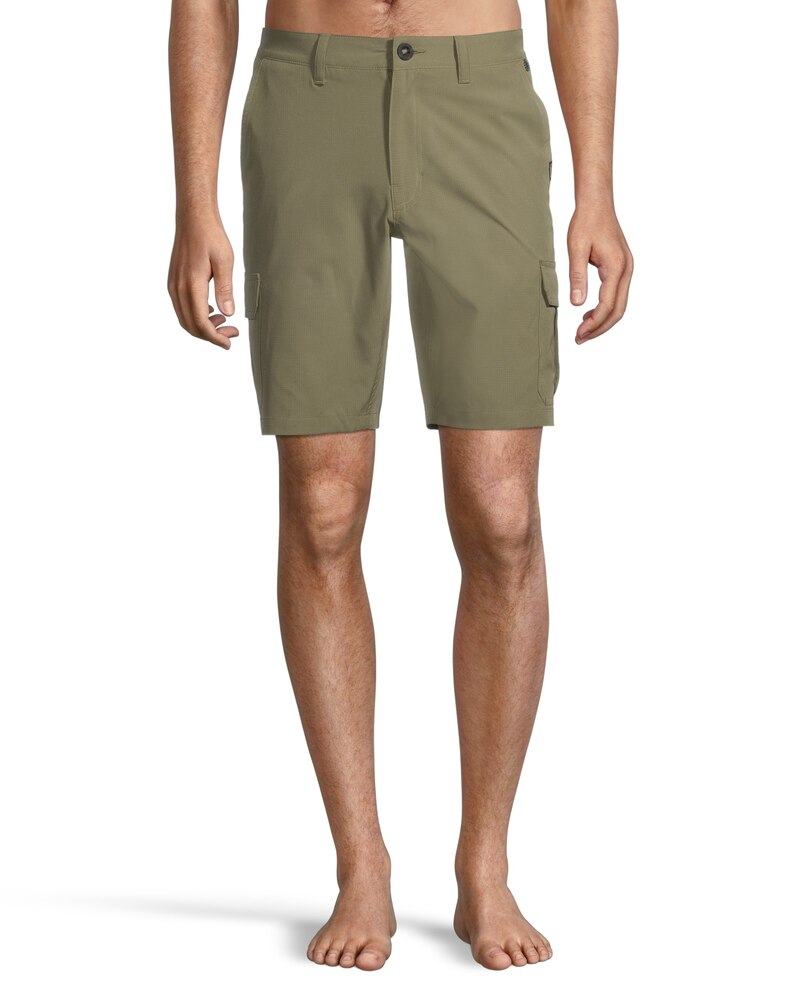 Men's Mid Rise Stretch Ripstop Quick Dry Cargo Hybrid Shorts