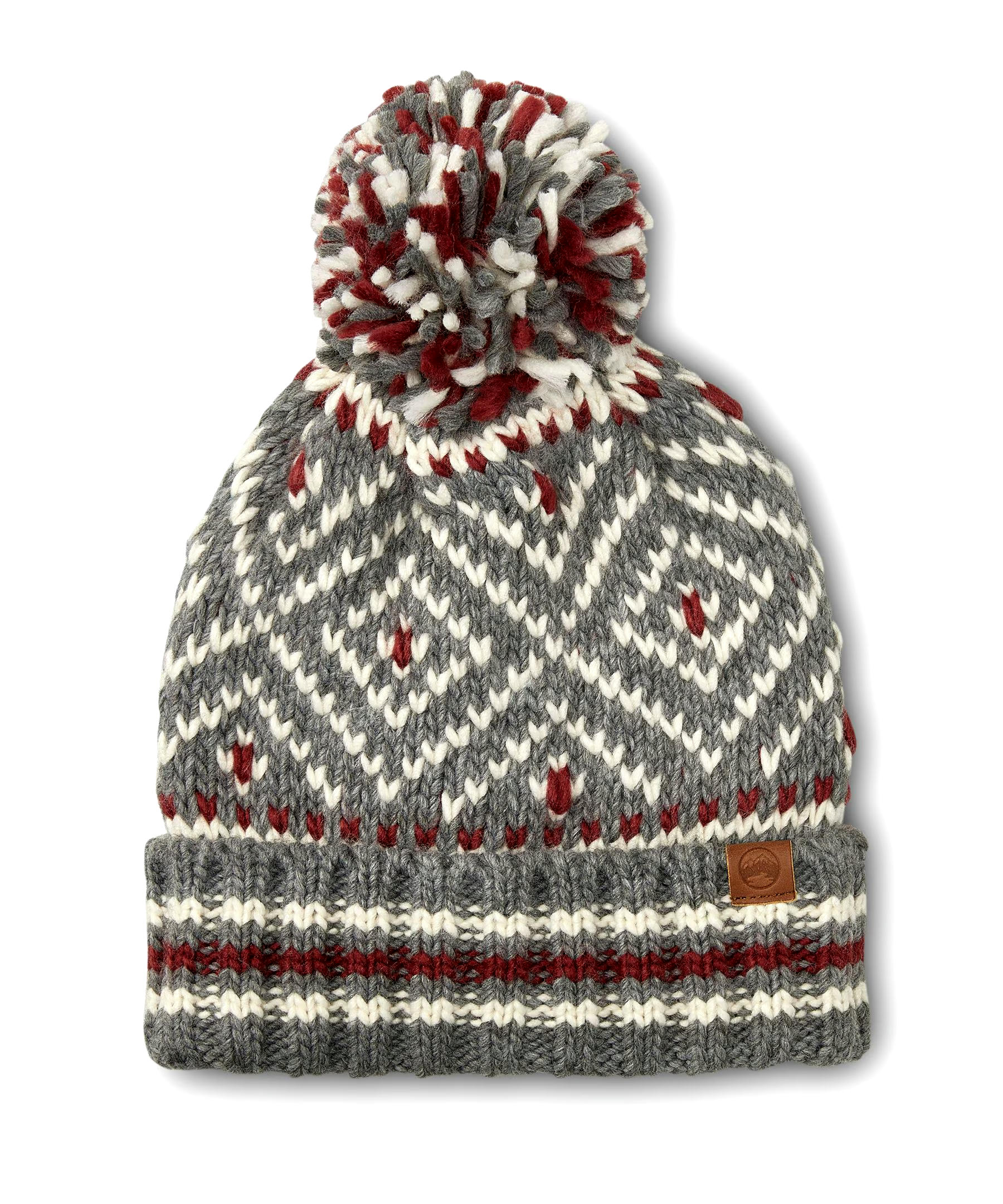 WindRiver Women's Heritage Nordic Cuffed Pom Pom Toque