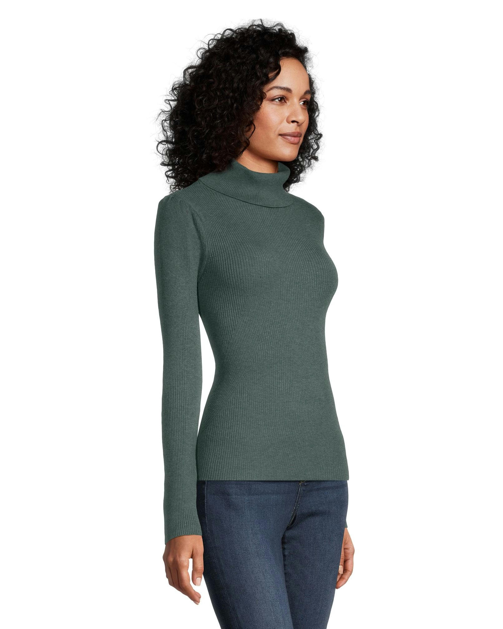 Denver Hayes Women's Fitted Ribbed Turtleneck