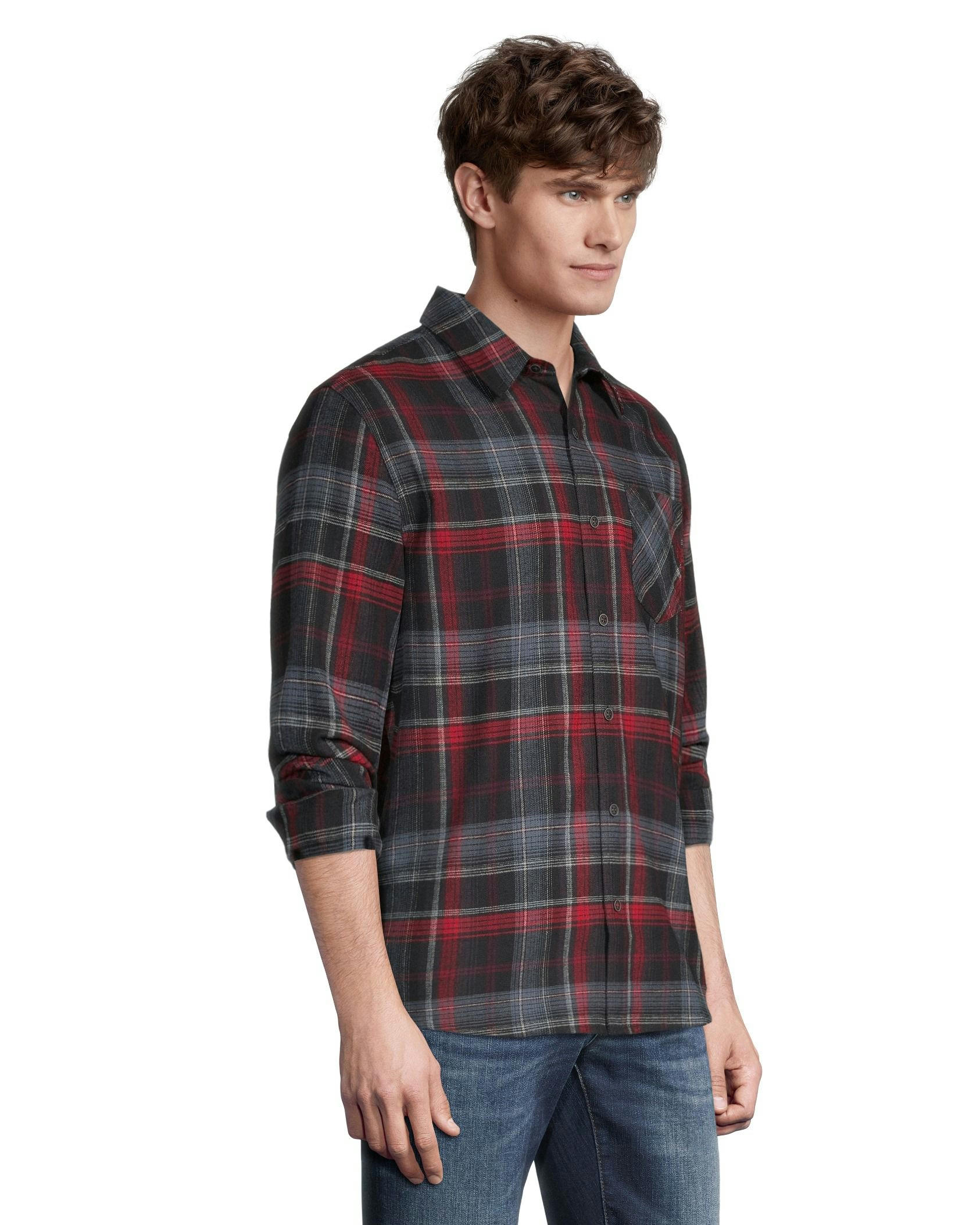 Boston Traders Men's Classic Plaid Flannel Shirt