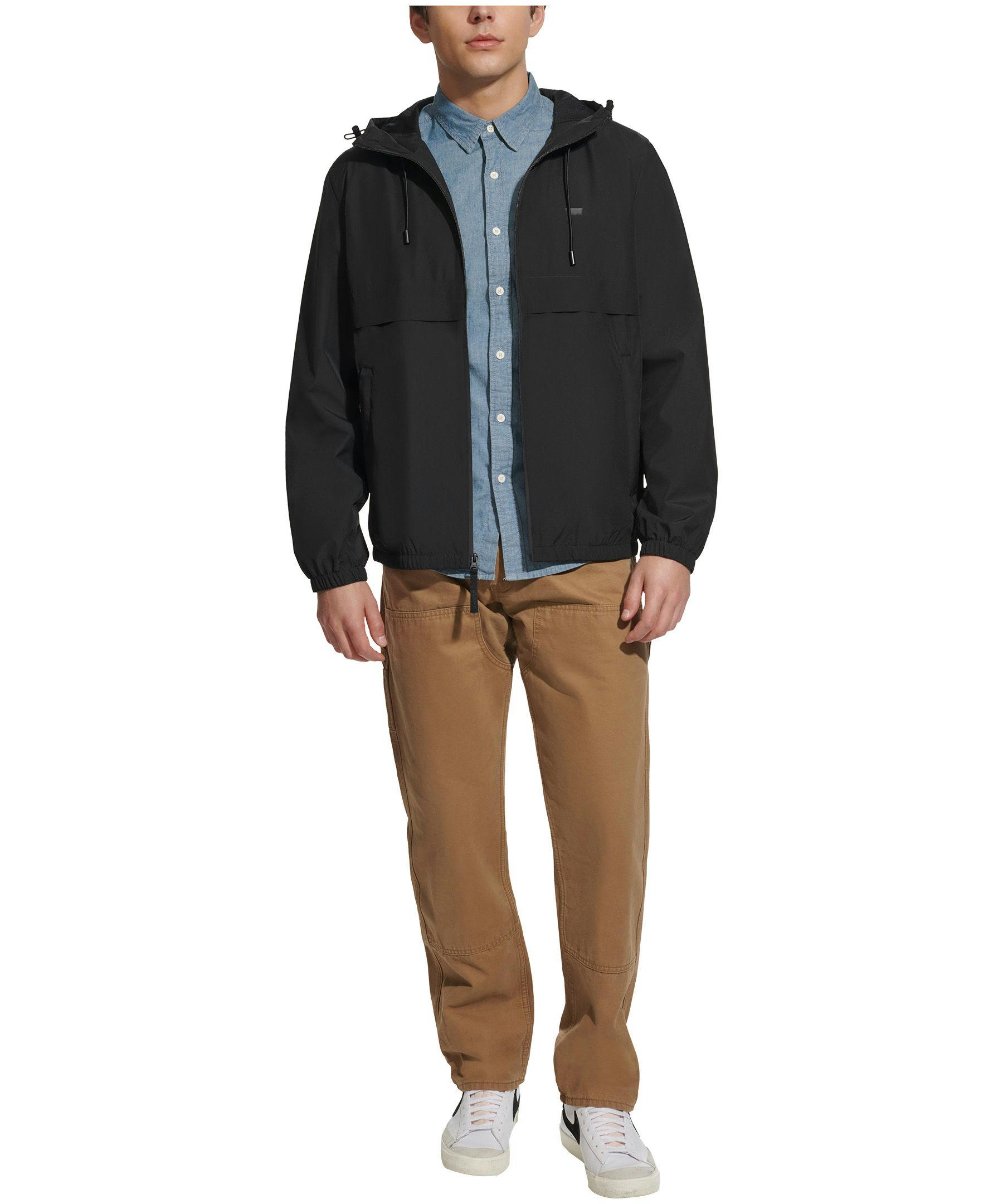 Levi's Men's Lightweight Water Resistant Rain Windbreaker