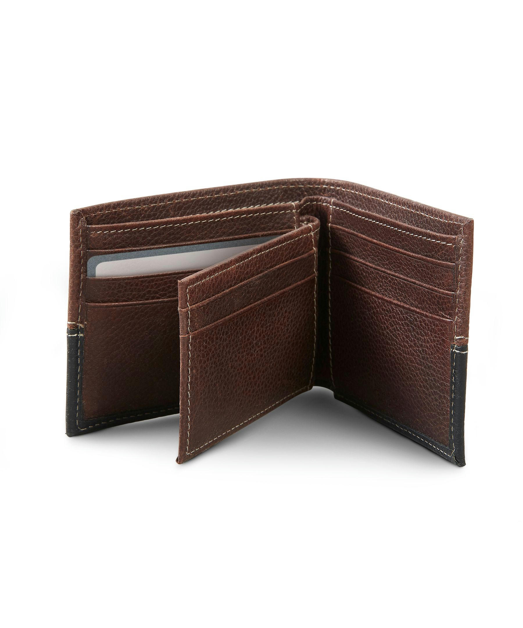 Dakota WorkPro Series Men's Bifold Pebbled Wallet With Pull Out ID Wallet