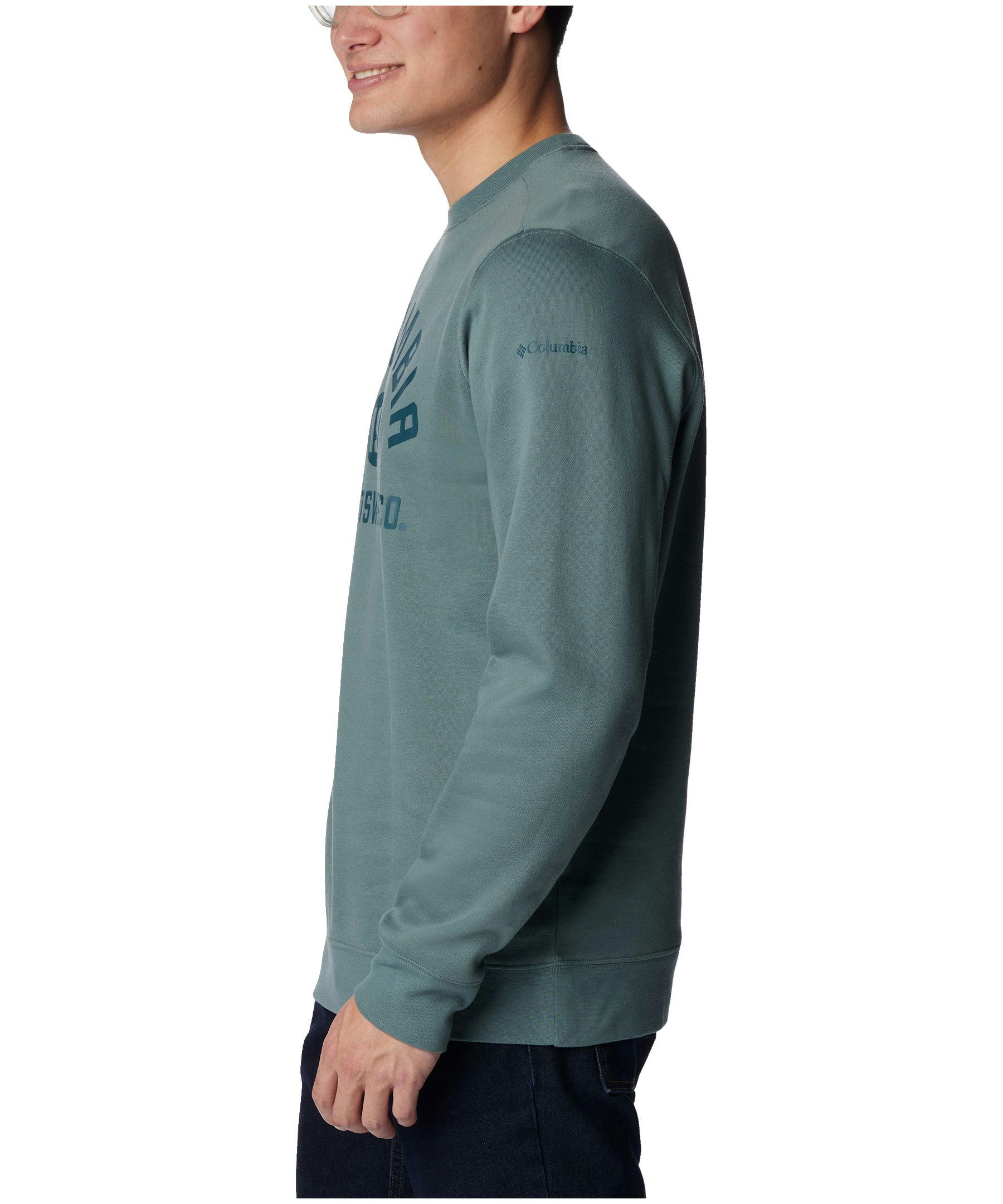 Columbia Men's Trek Classic Fit Logo Graphic Crewneck Pullover Sweatshirt