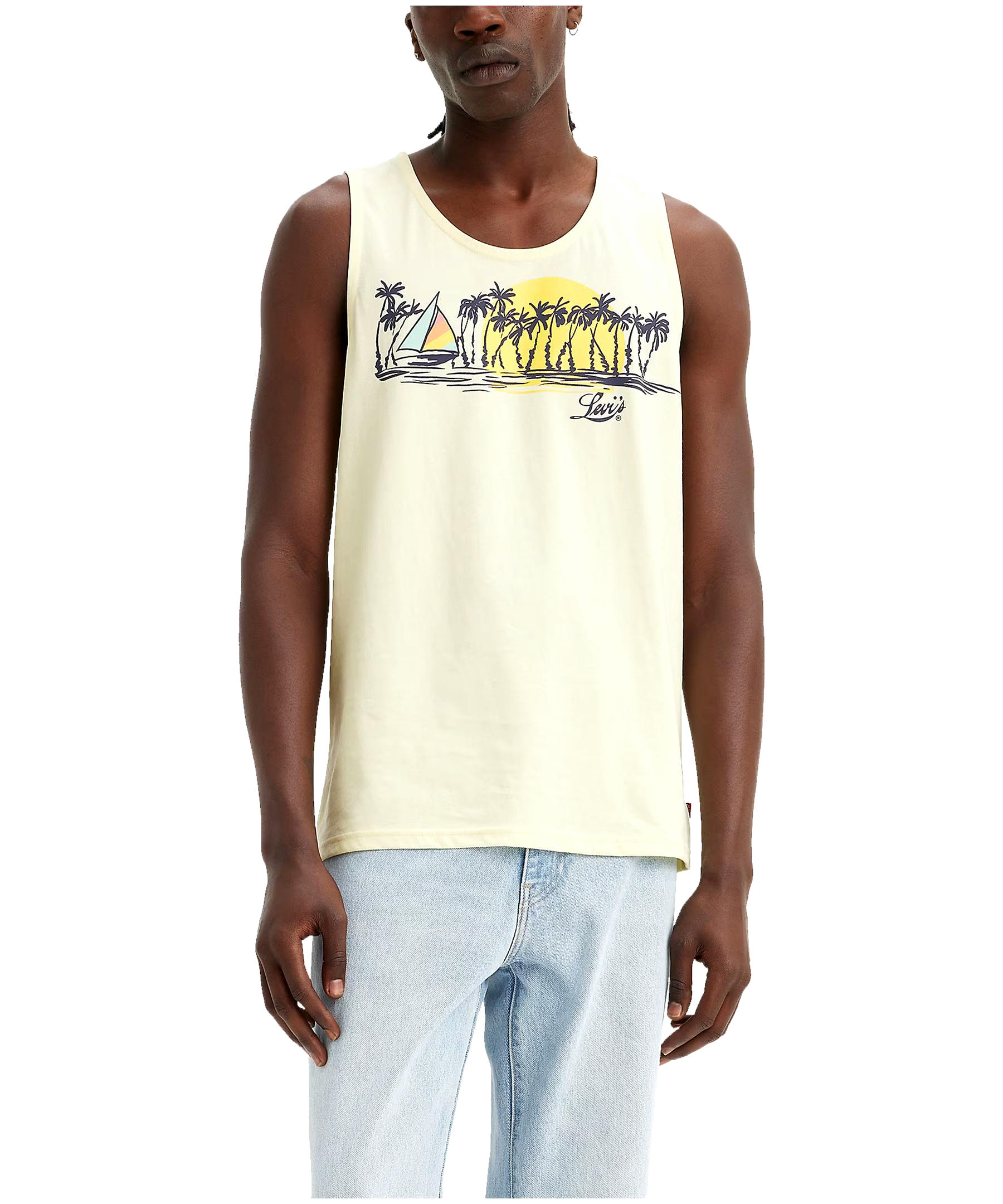 Levi's Men's Sail Scene 2 Graphic Cotton Tank Top