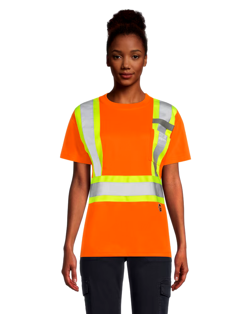 Pioneer Women's Hi Viz Orange Safety T-Shirt