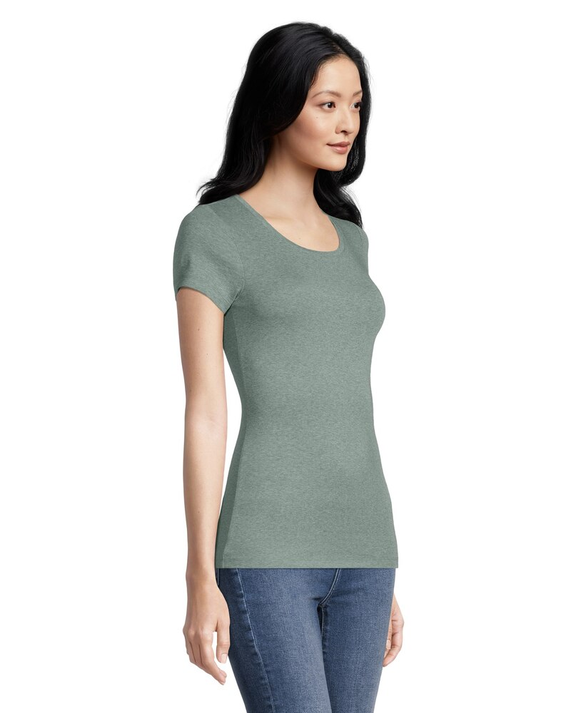 Women's Crewneck Short Sleeve Fitted T Shirt