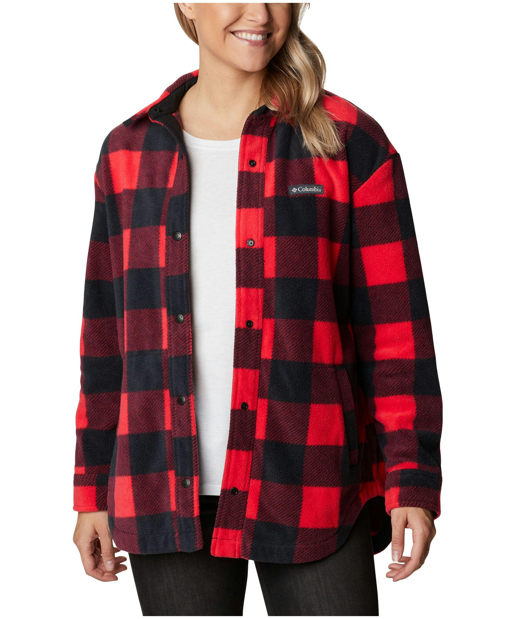 Columbia Women's Benton Springs Fleece Shacket - Plus Size