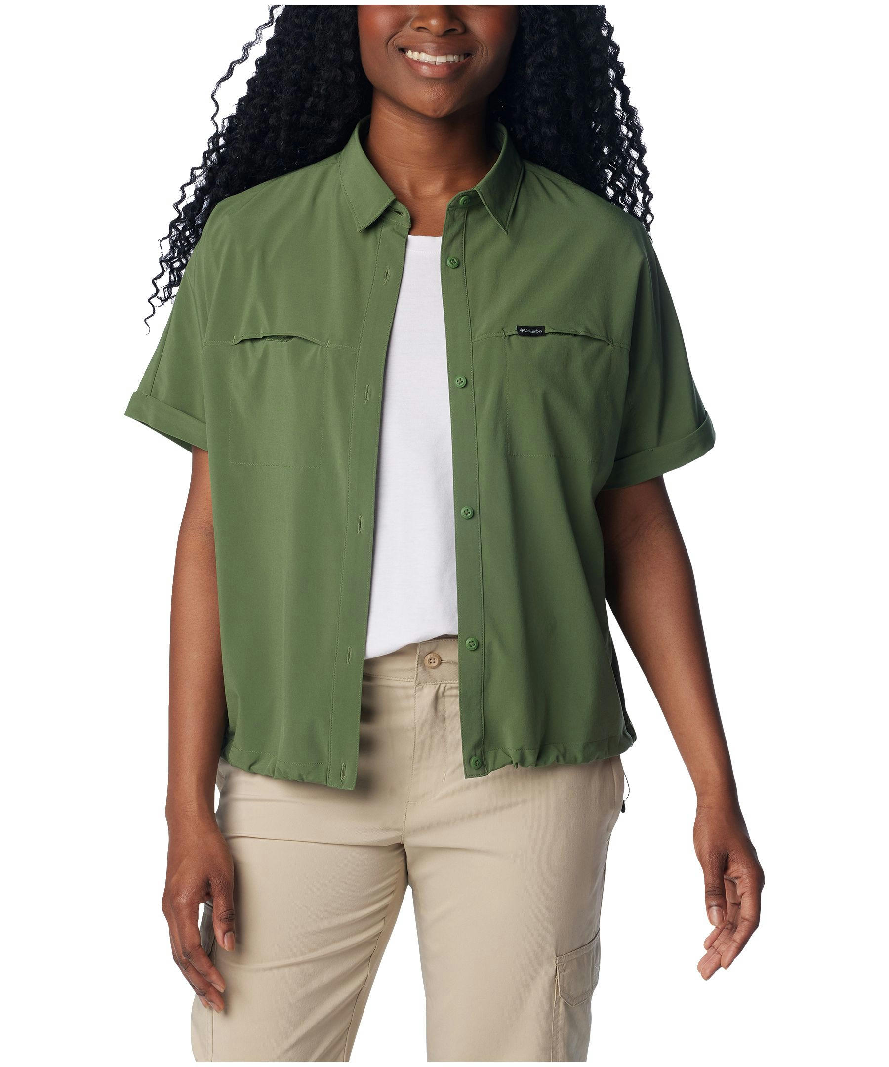 Columbia Women's Boundless Trek Omni-Shade™ Short Sleeve Button Down Shirt