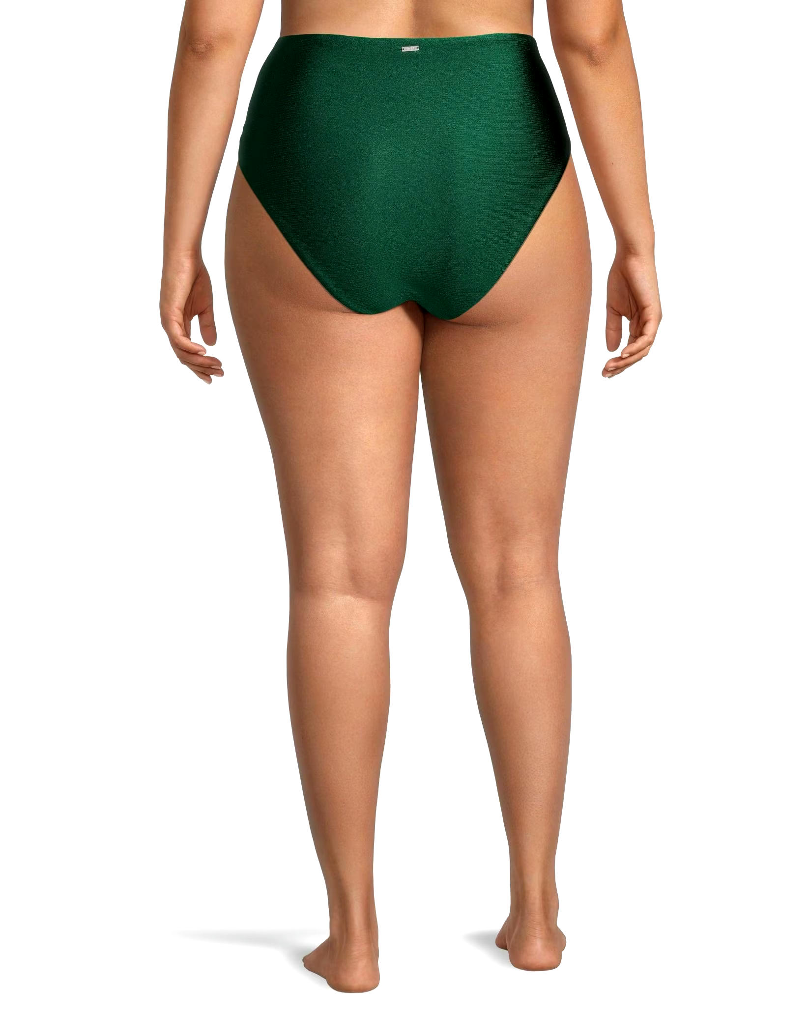 Women's High Waisted Tummy Slimmer Bikini Swim Bottom with Tie