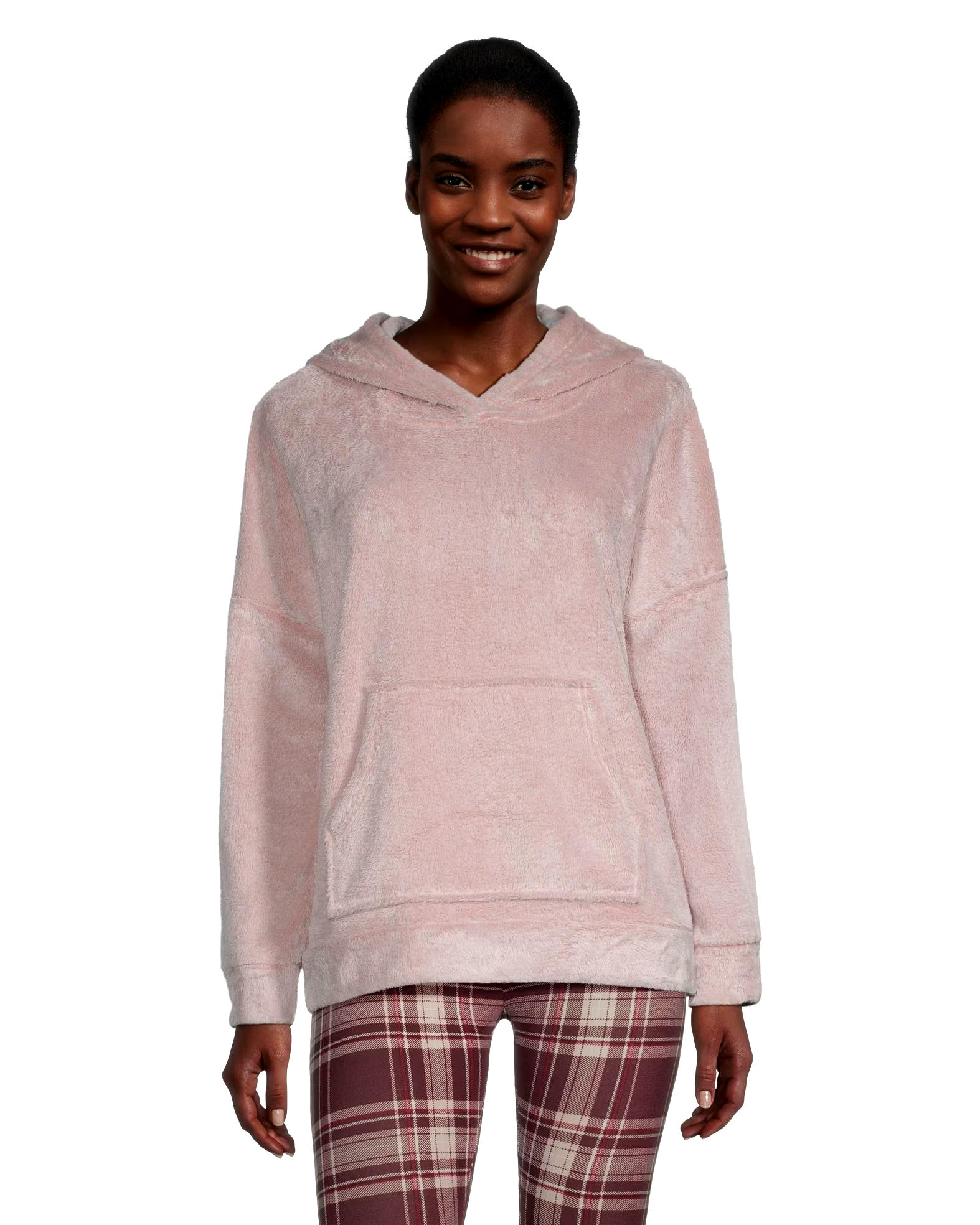 Denver Hayes Women's Plush Velour Hooded Shirt