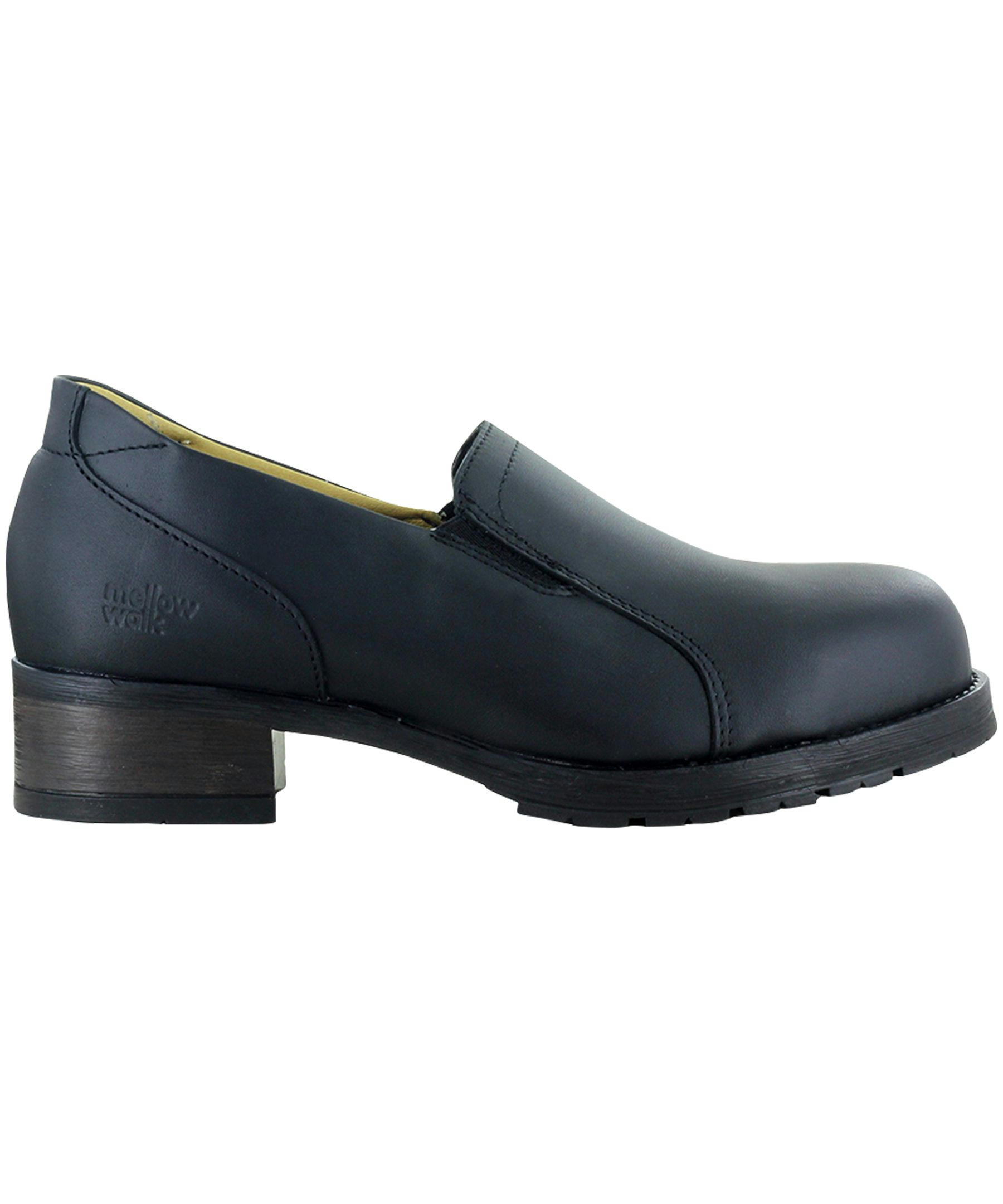 Mellow Walk Women's Vanessa Steel Toe Copper Plate Slip On Work Shoe