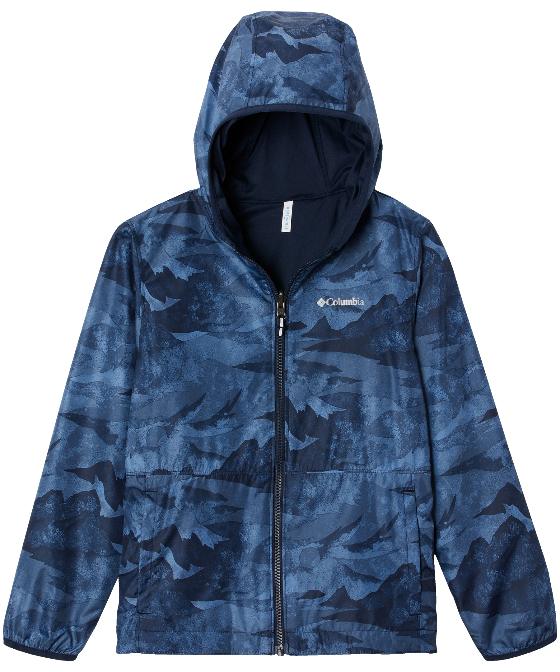 Columbia Youth Boys' Pixel Grabber Water Resistant Reversible Jacket