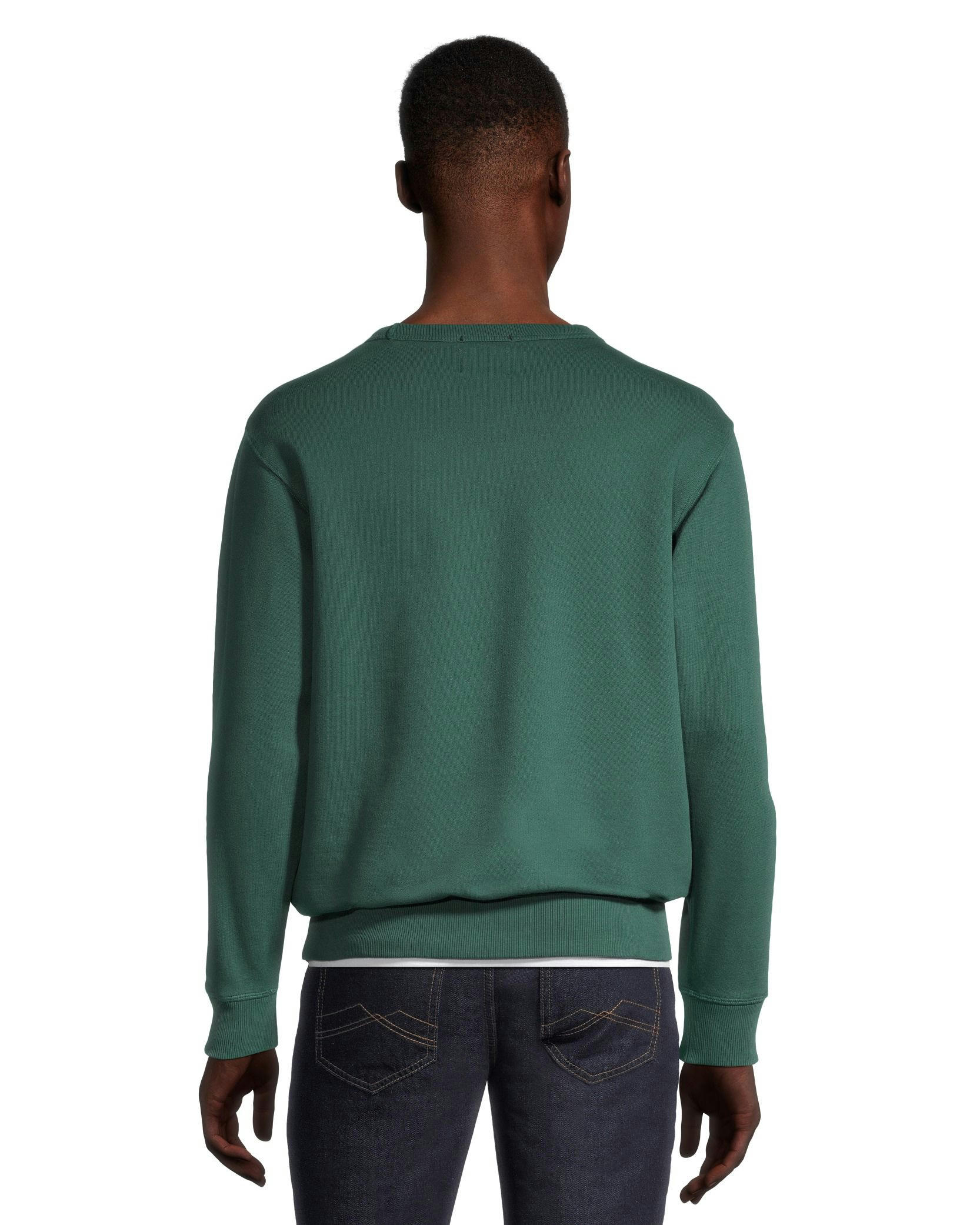 WindRiver Men's Heritage Original Fleece Graphic Cotton Crewneck  Sweatshirt