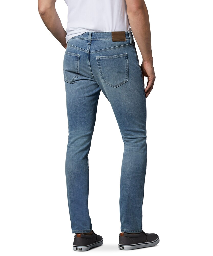 Denver Hayes Men's FLEXTECH 4 Way Stretch Slim Fit Jeans - Light Wash