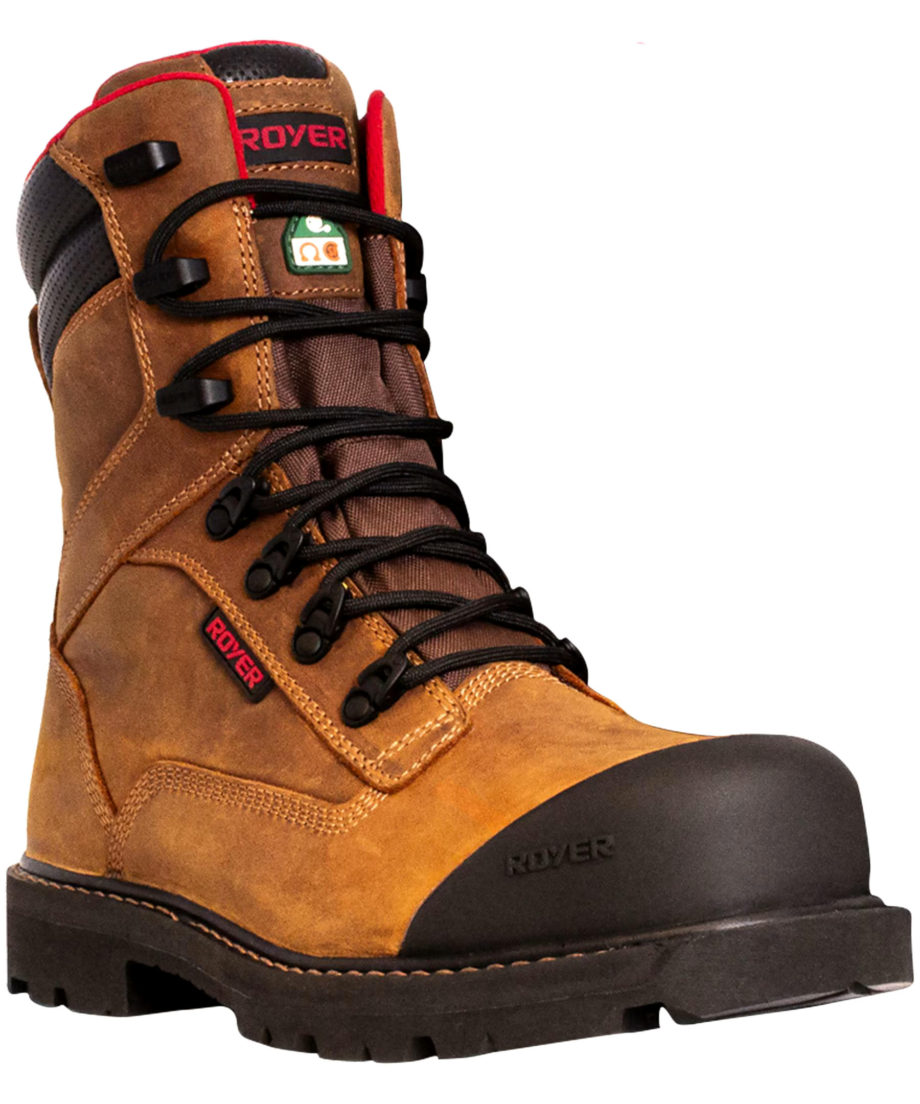 LP Royer Men's 8 Inch Revolt Megagrip Pro Composite Toe Composite Plate Waterproof Work Boots