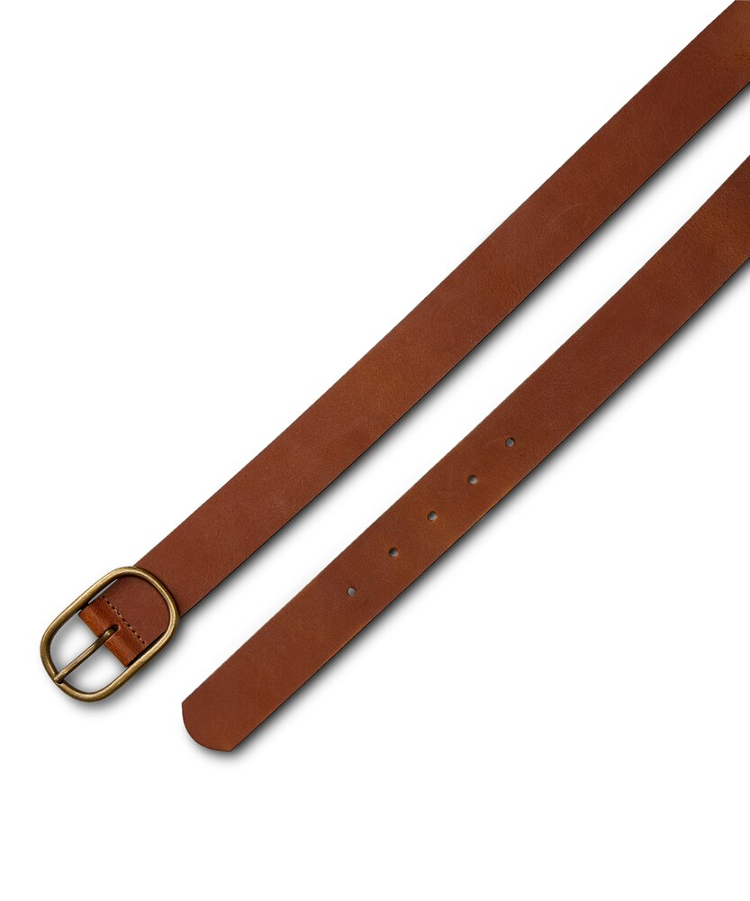 Denver Hayes Women's Italian Split Leather Belt - Black