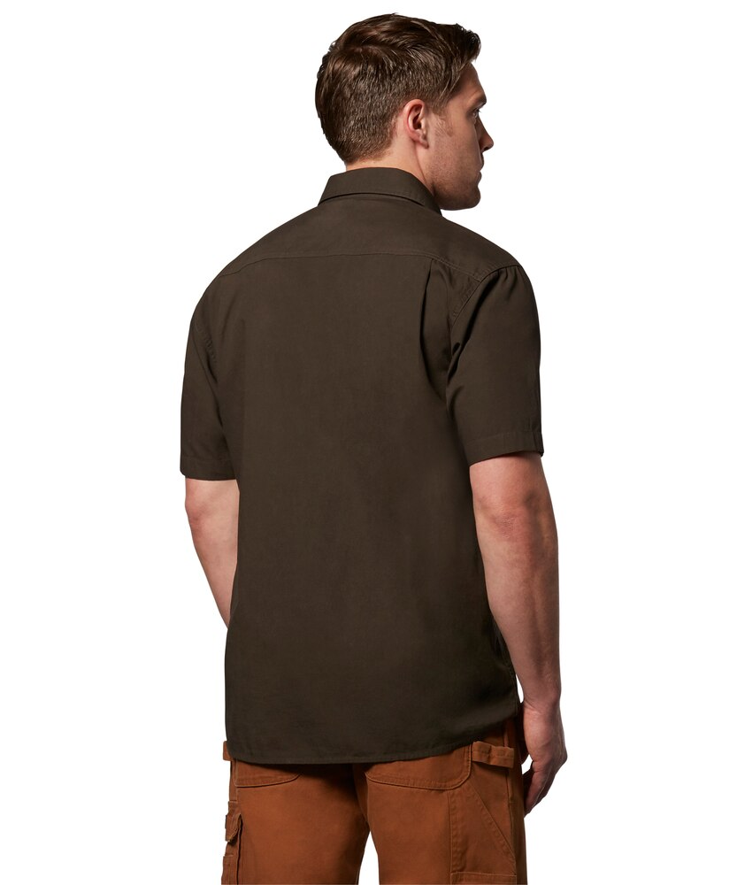 Dakota WorkPro Series Men's Short Sleeve Cotton Canvas Relaxed Fit Contractor Shirt