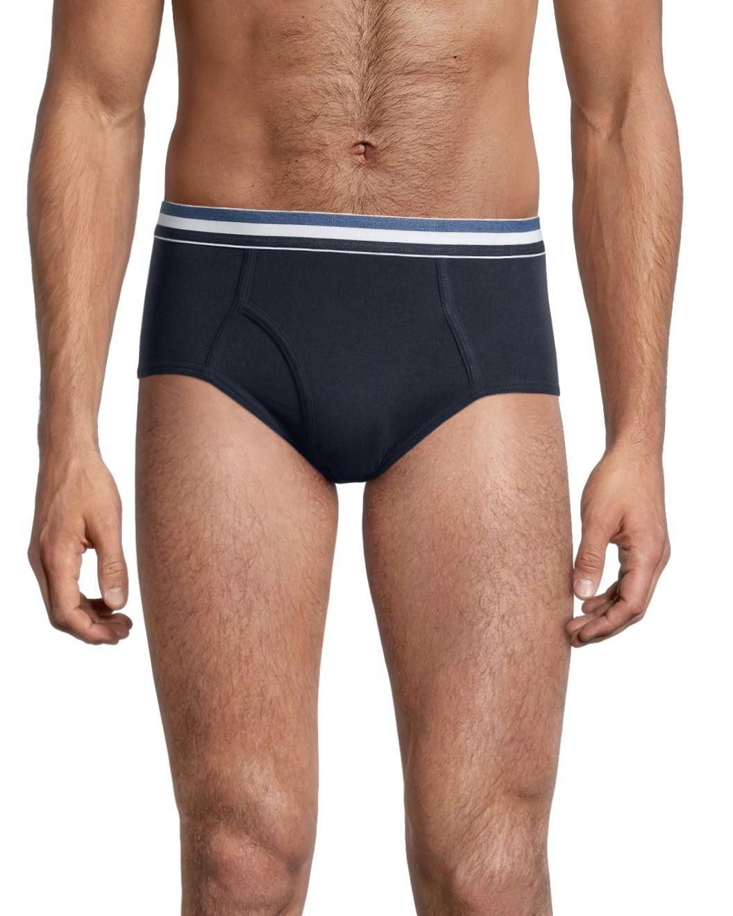 Denver Hayes Men's 3 Pack Cotton Basic Briefs - Black