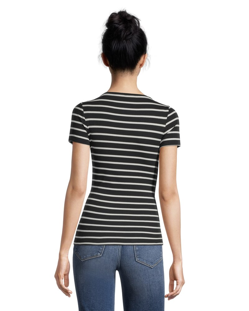 Women's Crewneck Short Sleeve Fitted T Shirt