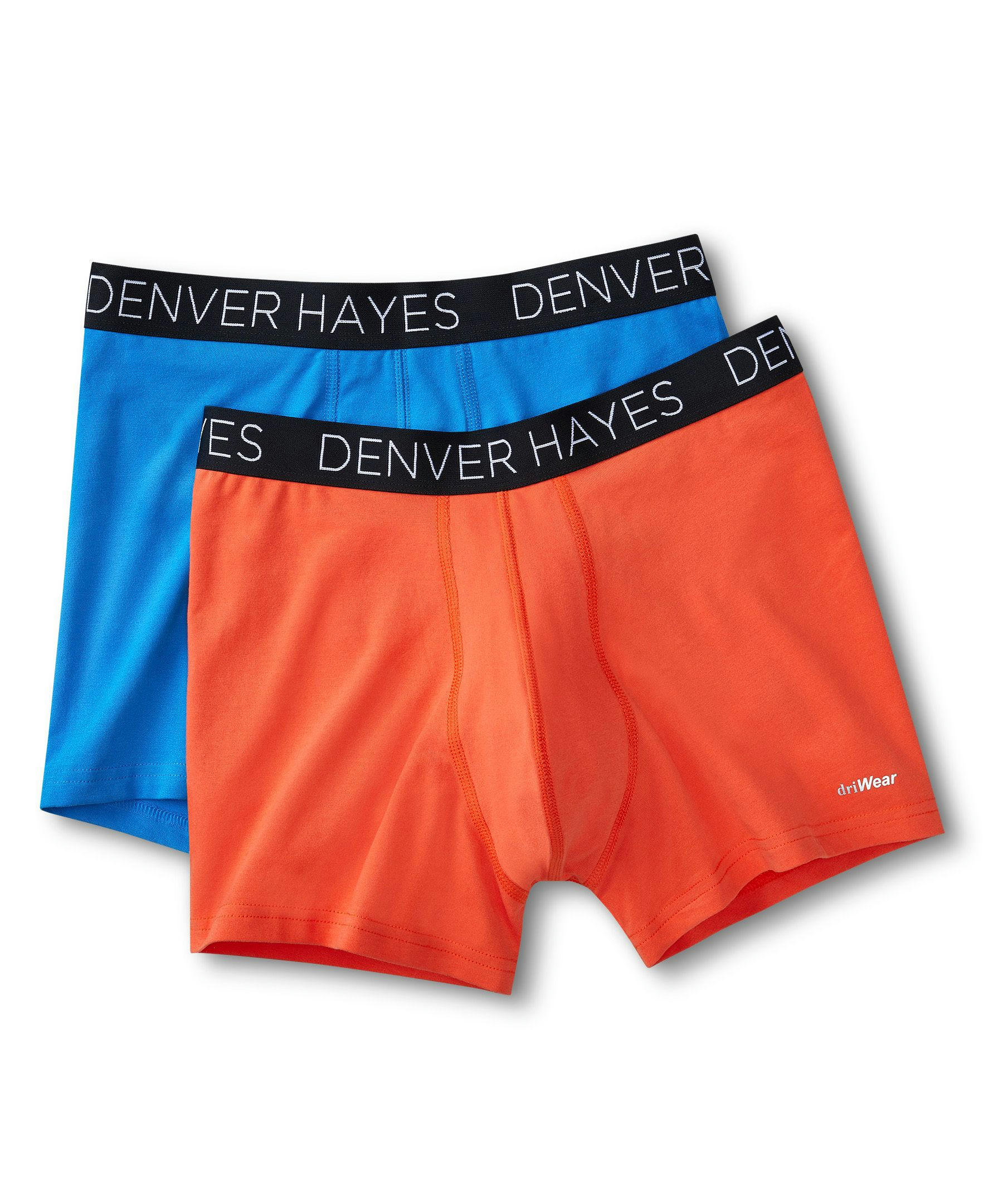 Denver Hayes Men's 2-Pack DriWear Trunk Brief